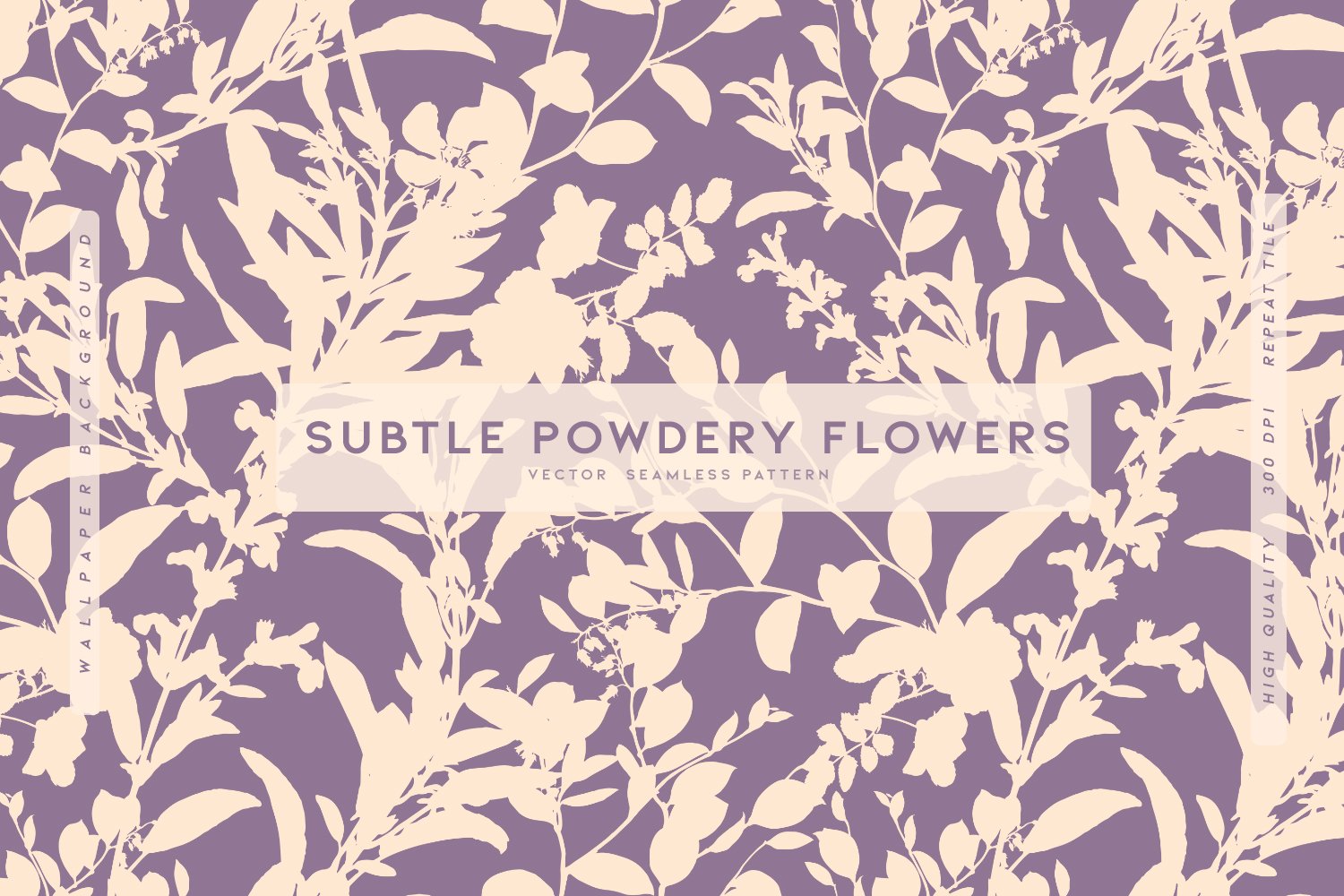 Subtle Powdery Flowers - Design Cuts