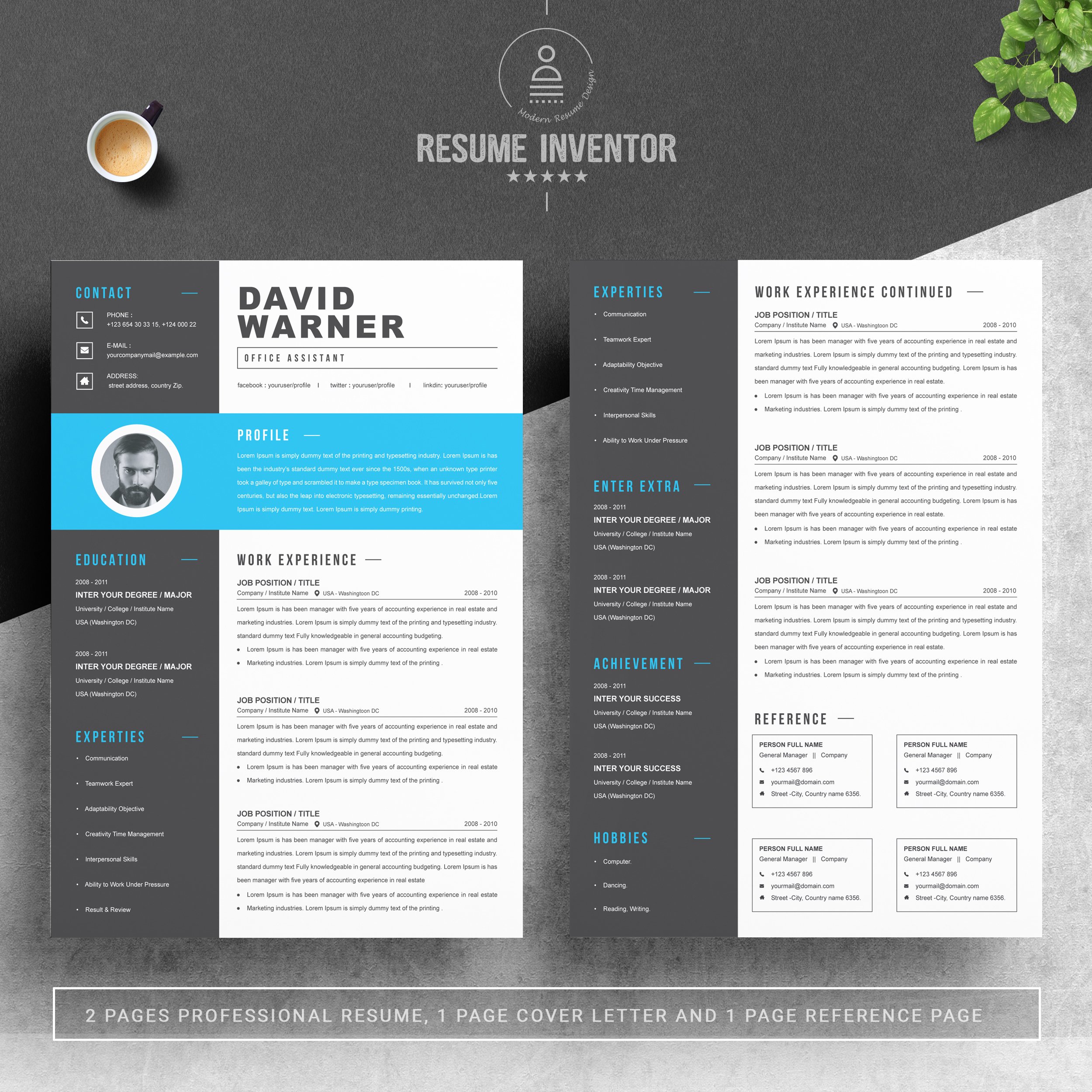 Modern Resume Template 9 - Design Cuts