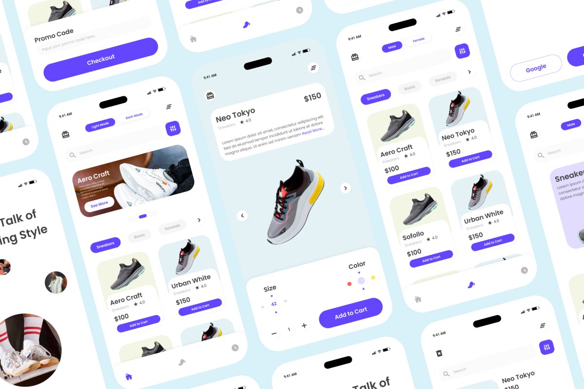 Zoya - Shoes Commerce Mobile App - Design Cuts