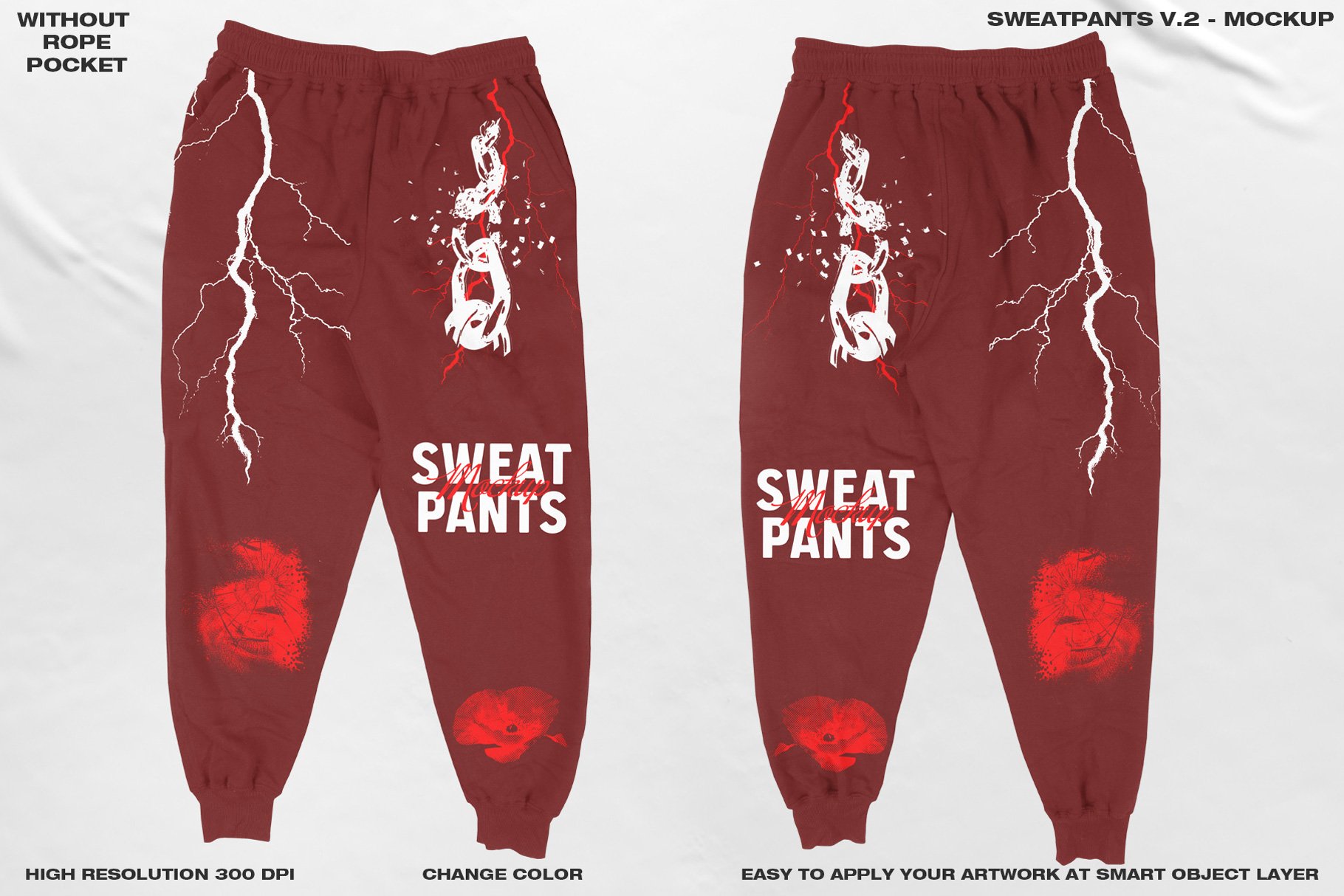 Sweatpants V2 - Mockup - Design Cuts