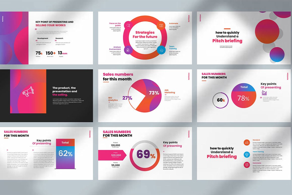 Hot-Vision Power Point Presentation Template - Design Cuts