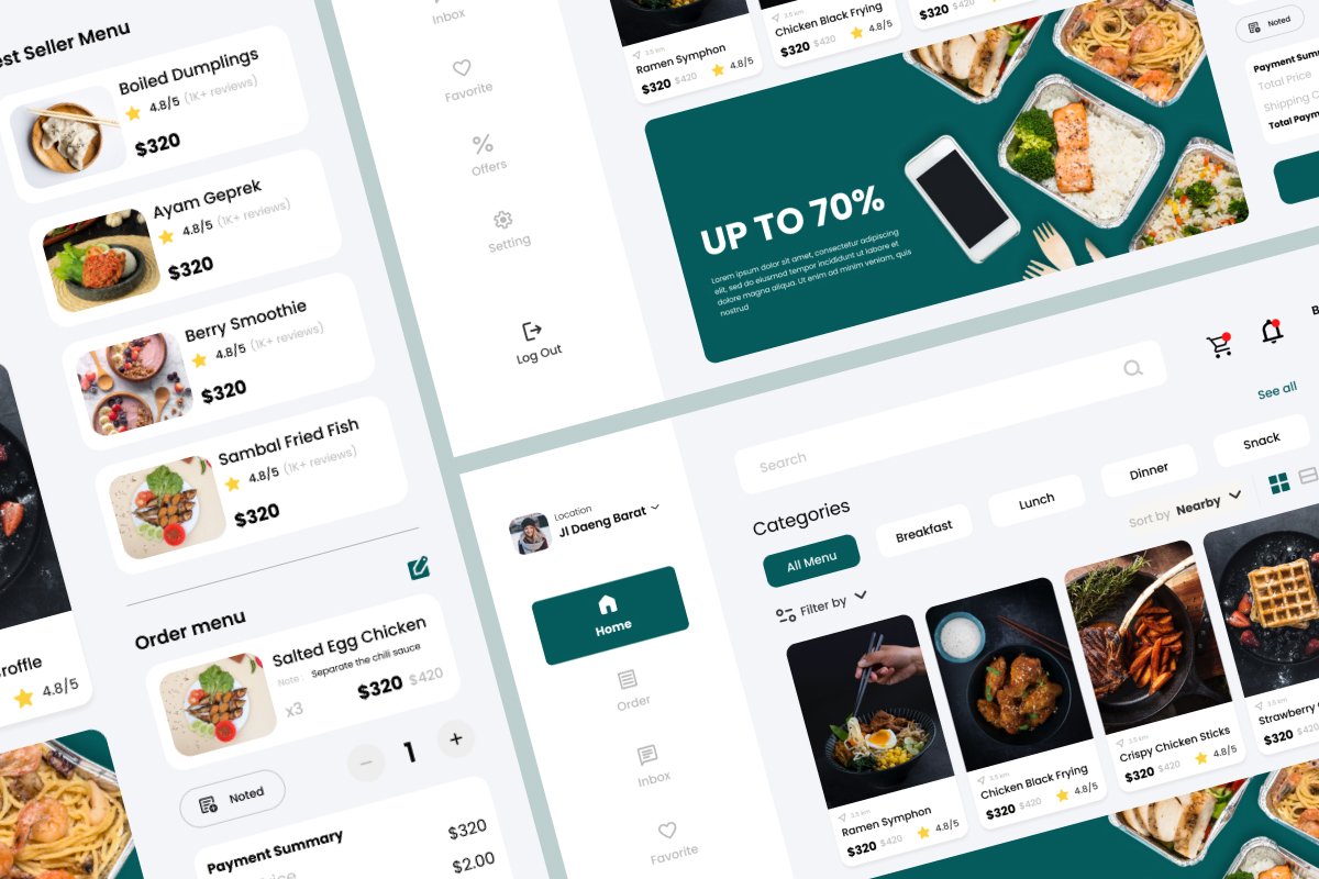 Foodies - Food Menu Dashboard V2 - Design Cuts