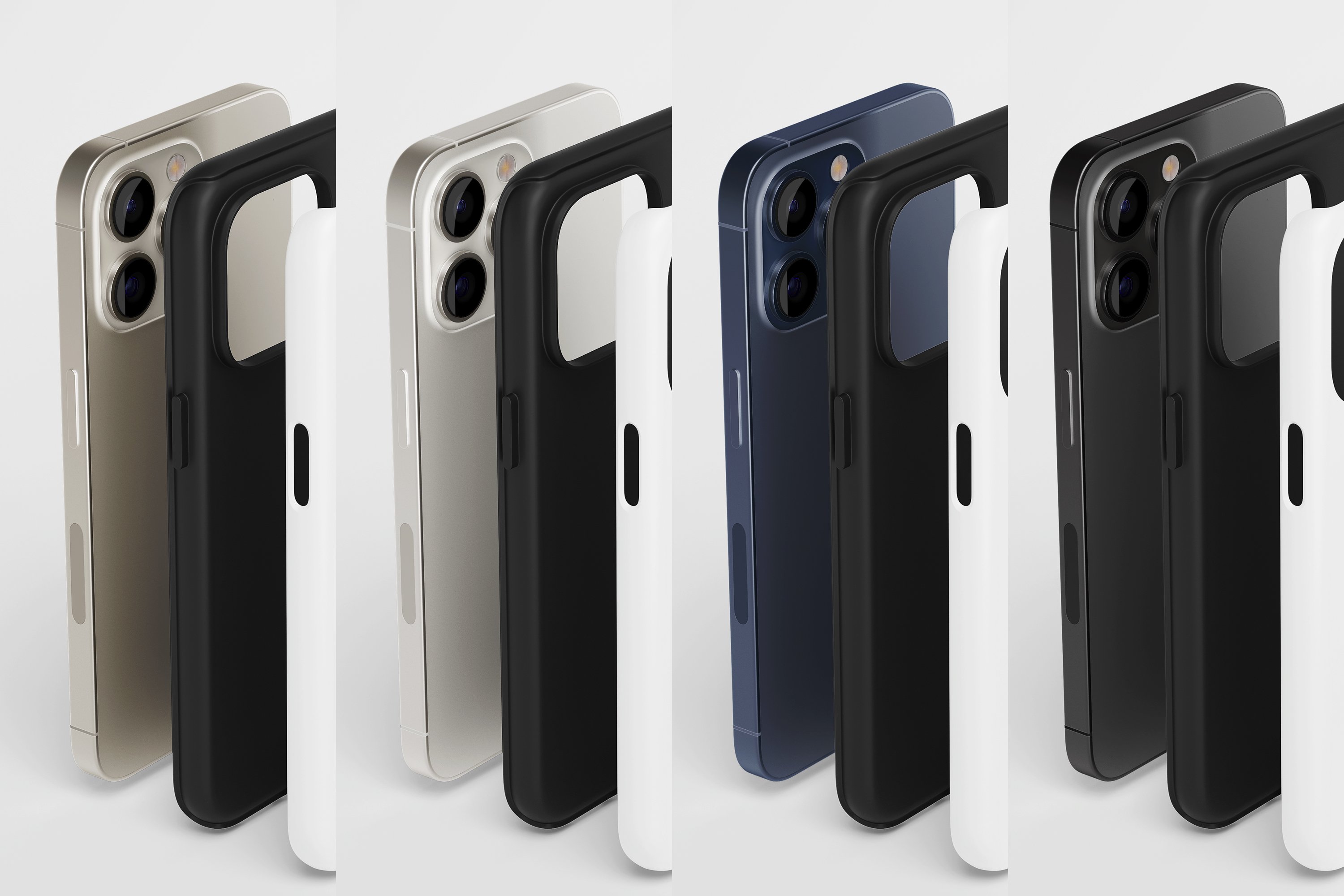 IPhone 15Pro Matte Case Mockup V9 - Design Cuts