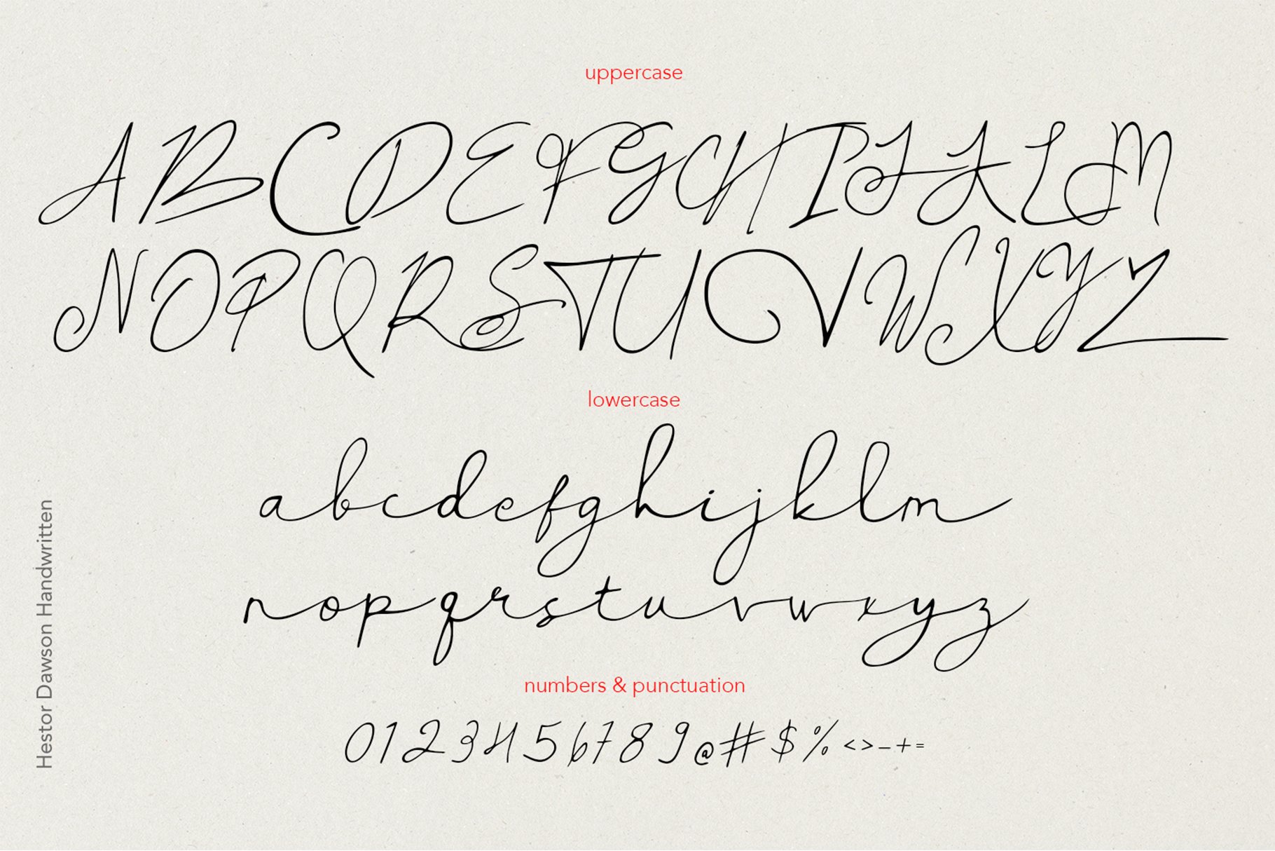 Hestor Dawson Handwritten Font - Design Cuts