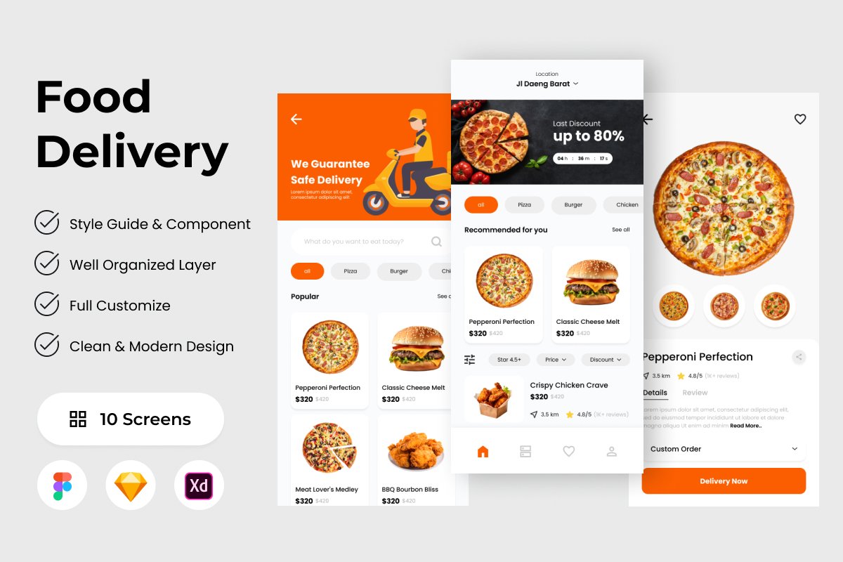 Biterush - Food Delivery Mobile App - Design Cuts