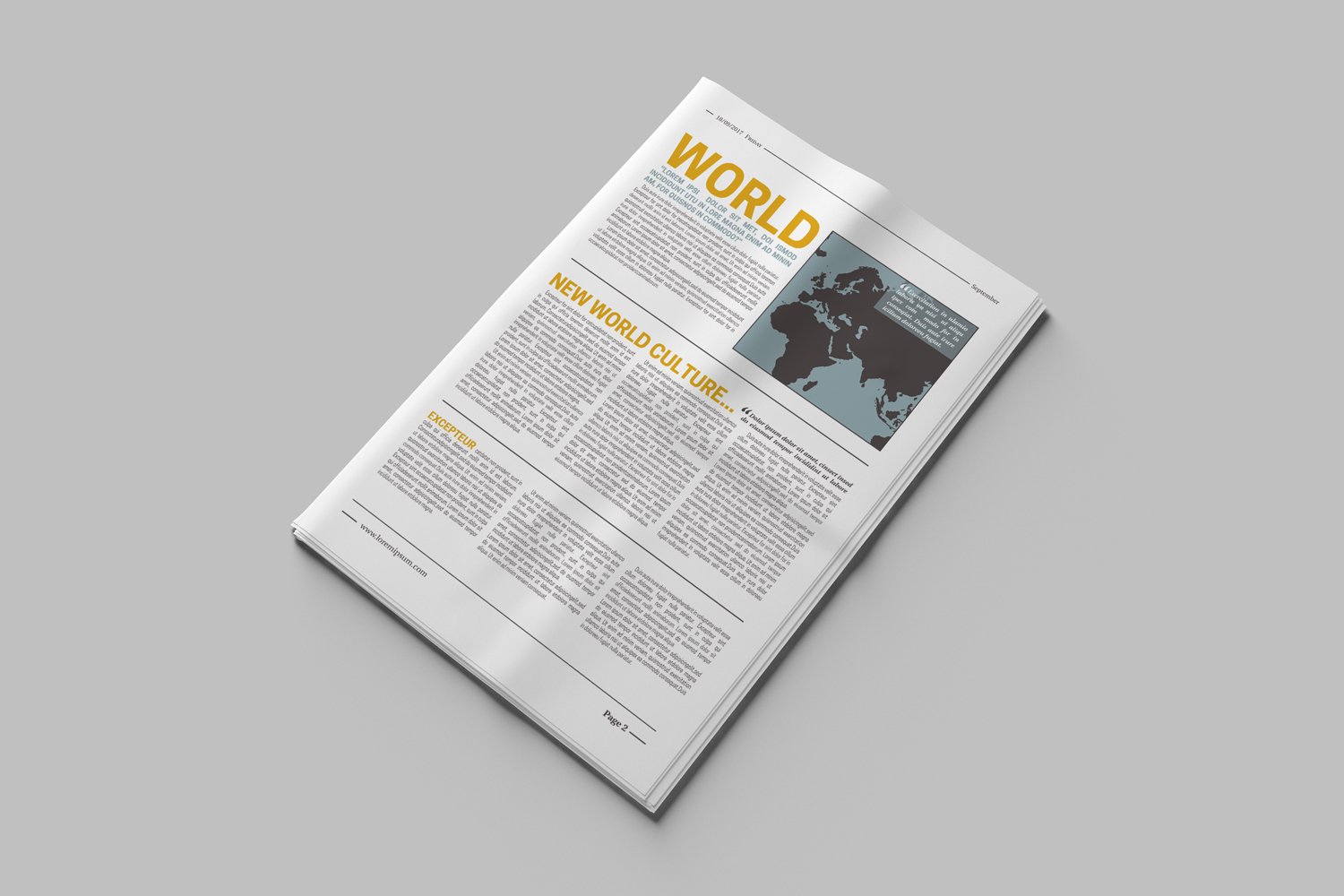 Newspaper Mockups - Design Cuts