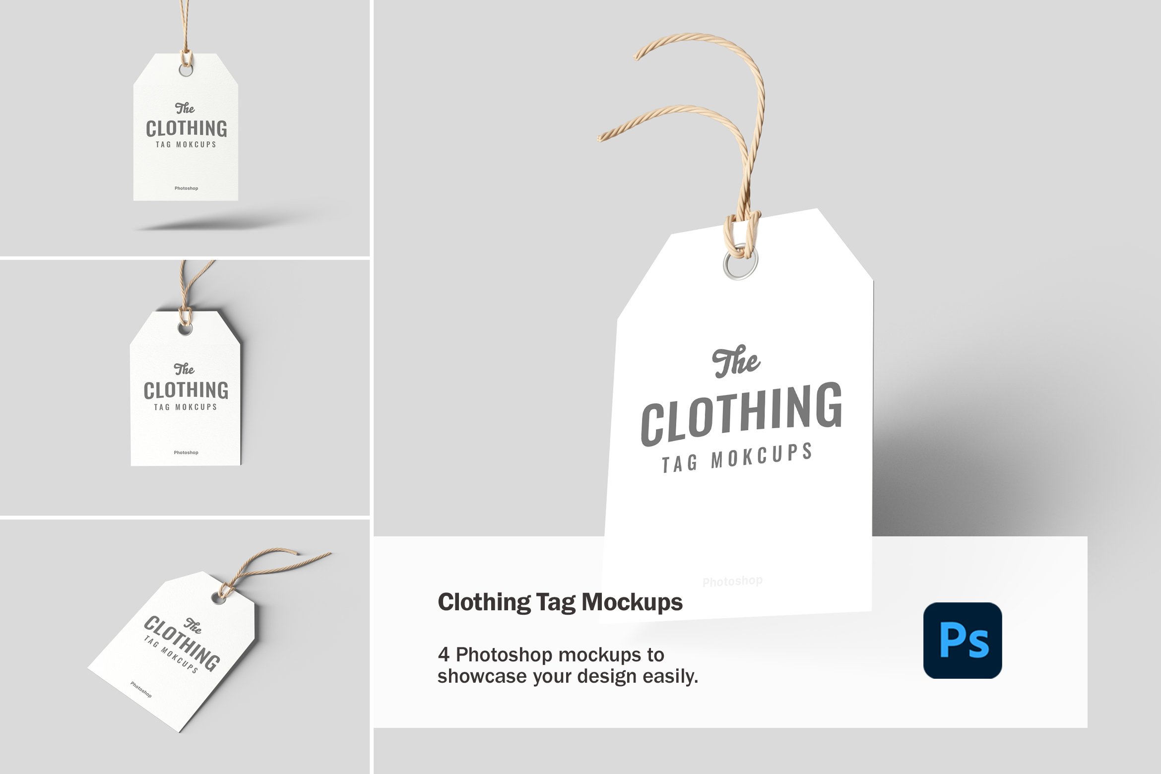 Clothing Tag Mockups - Design Cuts