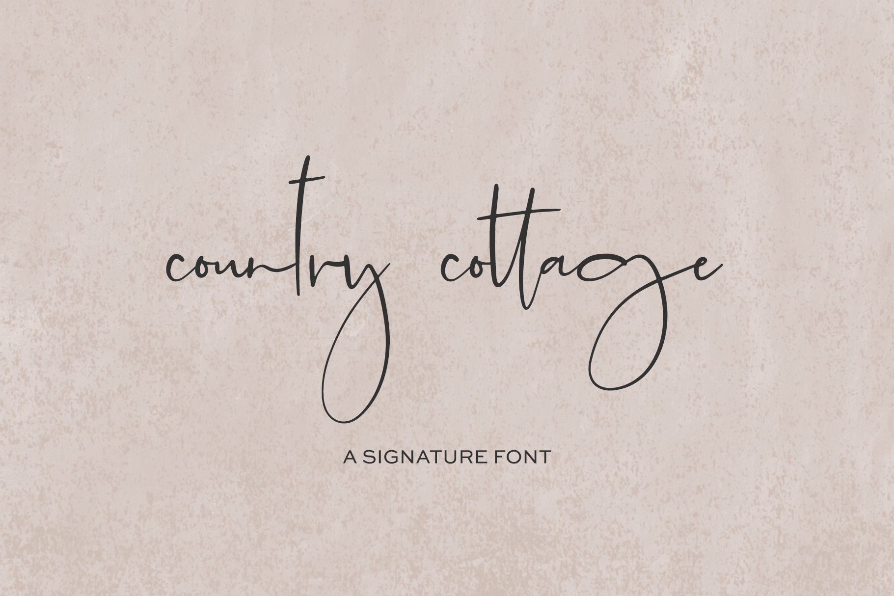 Country Cottage Script - Design Cuts