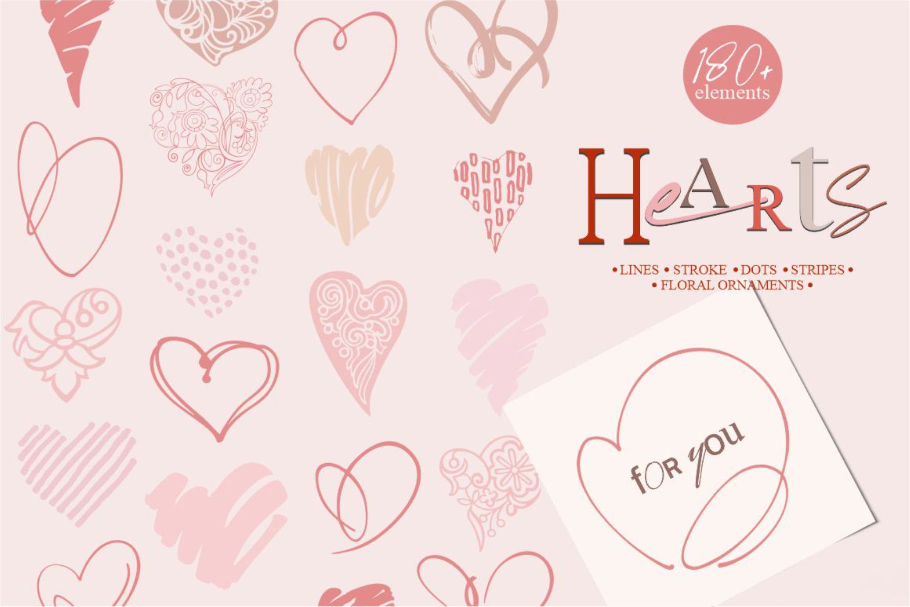 Hearts-Digital Illustrations For Valentine's Day - Design Cuts