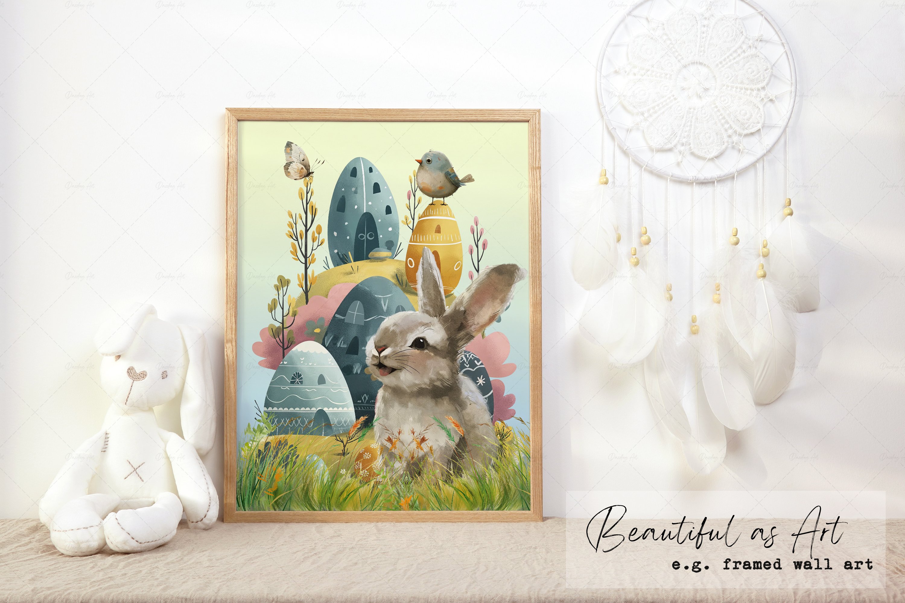 Whimsical Folk Art Easter - Design Cuts