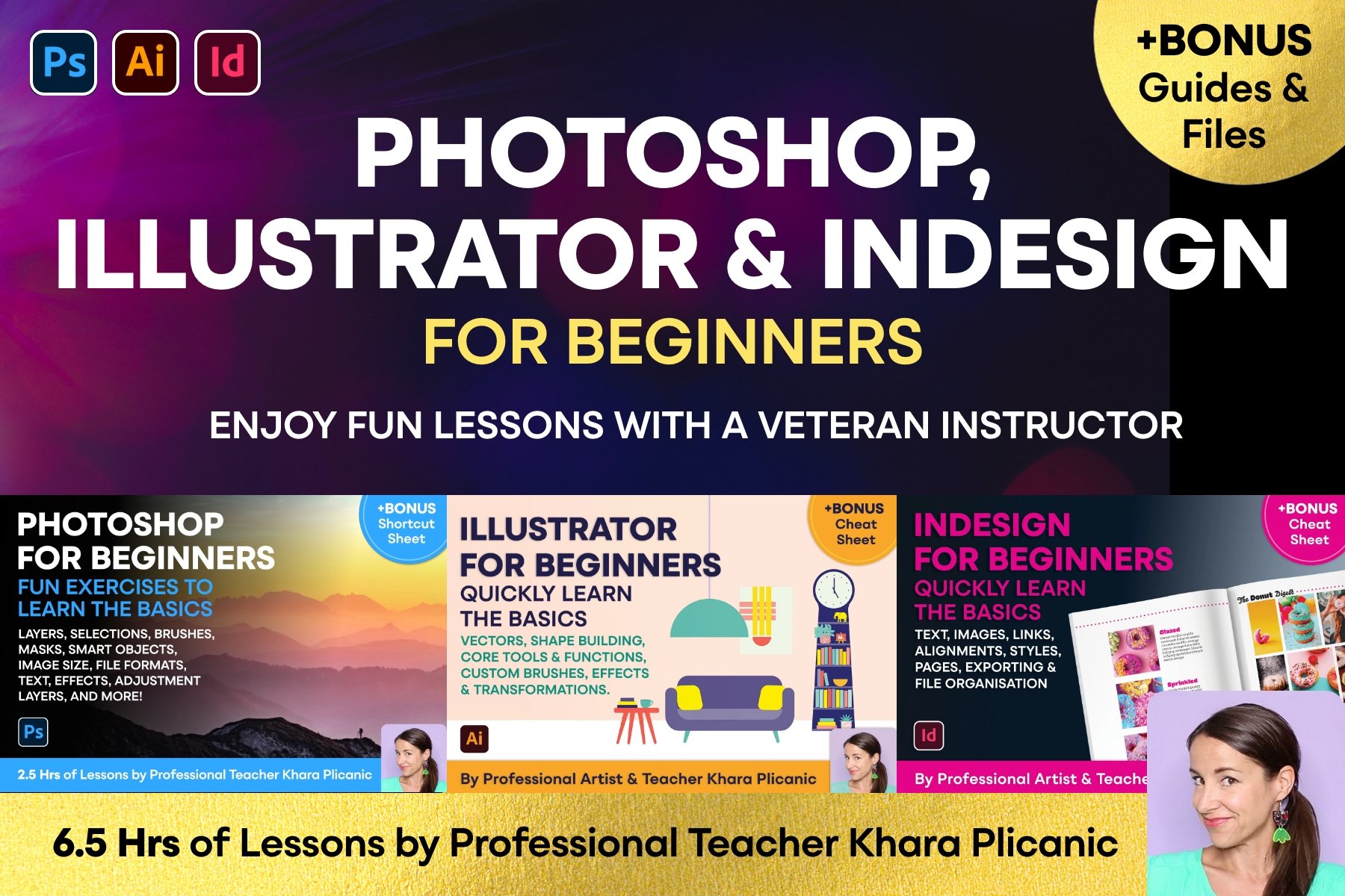 Photoshop, Illustrator And InDesign For Beginners