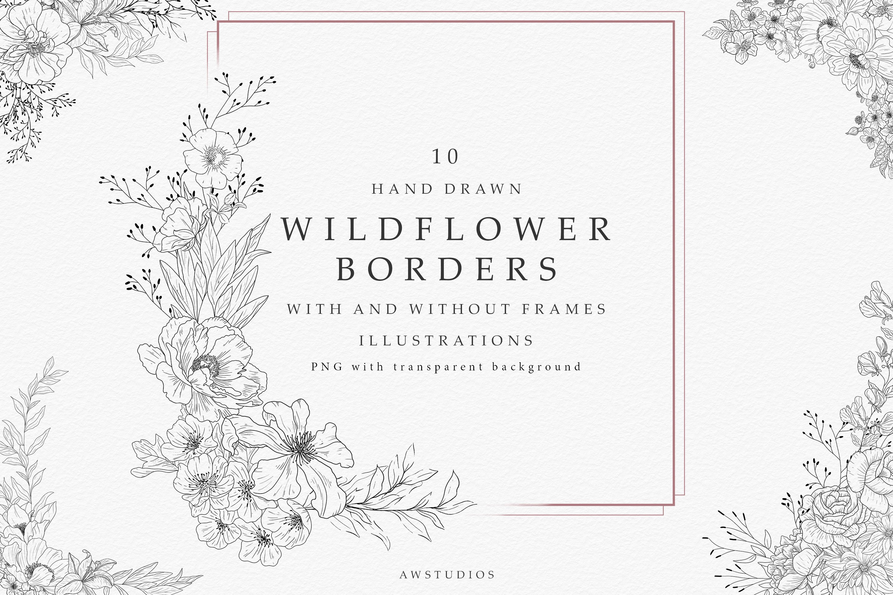Wildflower Bouquet Kit w/ Borders