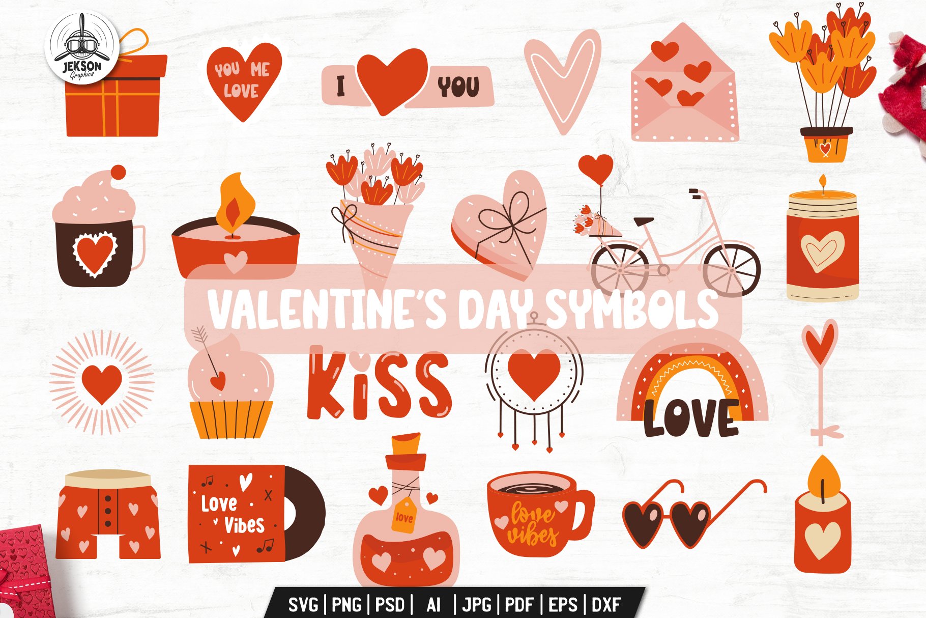 Valentine's Day Graphic Vector in Illustrator, PSD, JPG, PNG, SVG