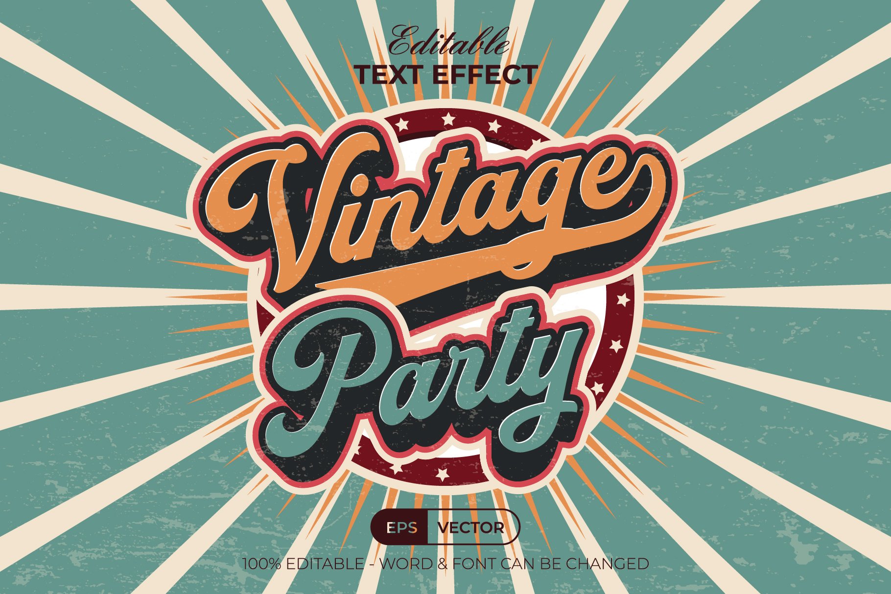 Vintage Text Effect Style Set For Illustrator - Design Cuts