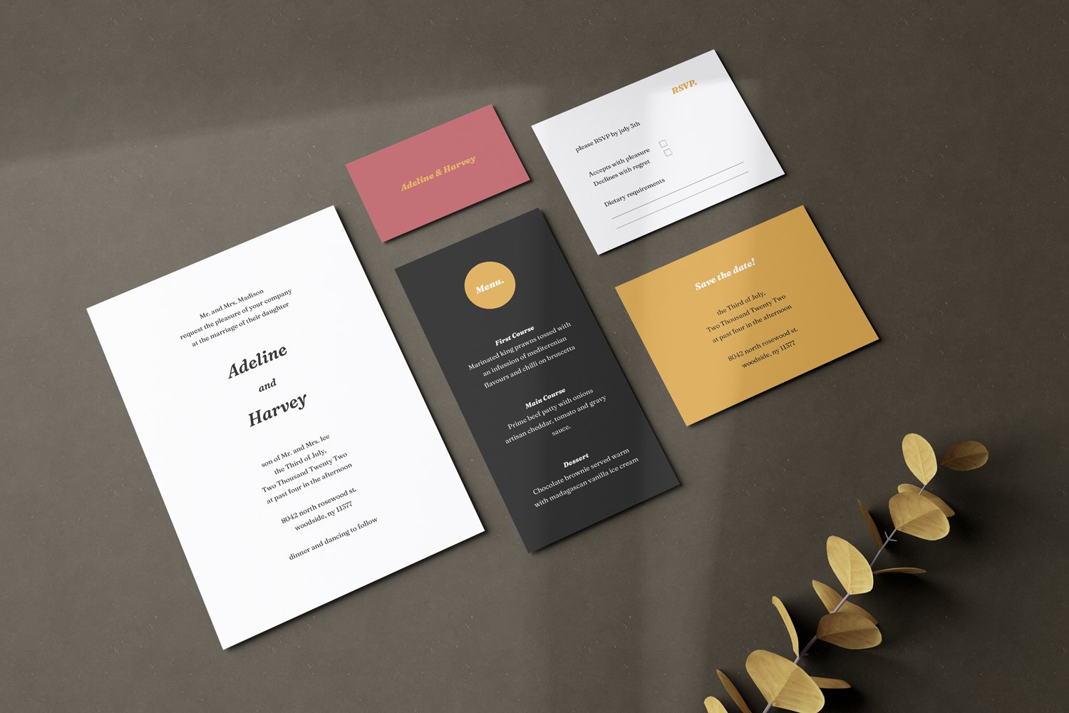 Wedding Invitation Mockups - Design Cuts