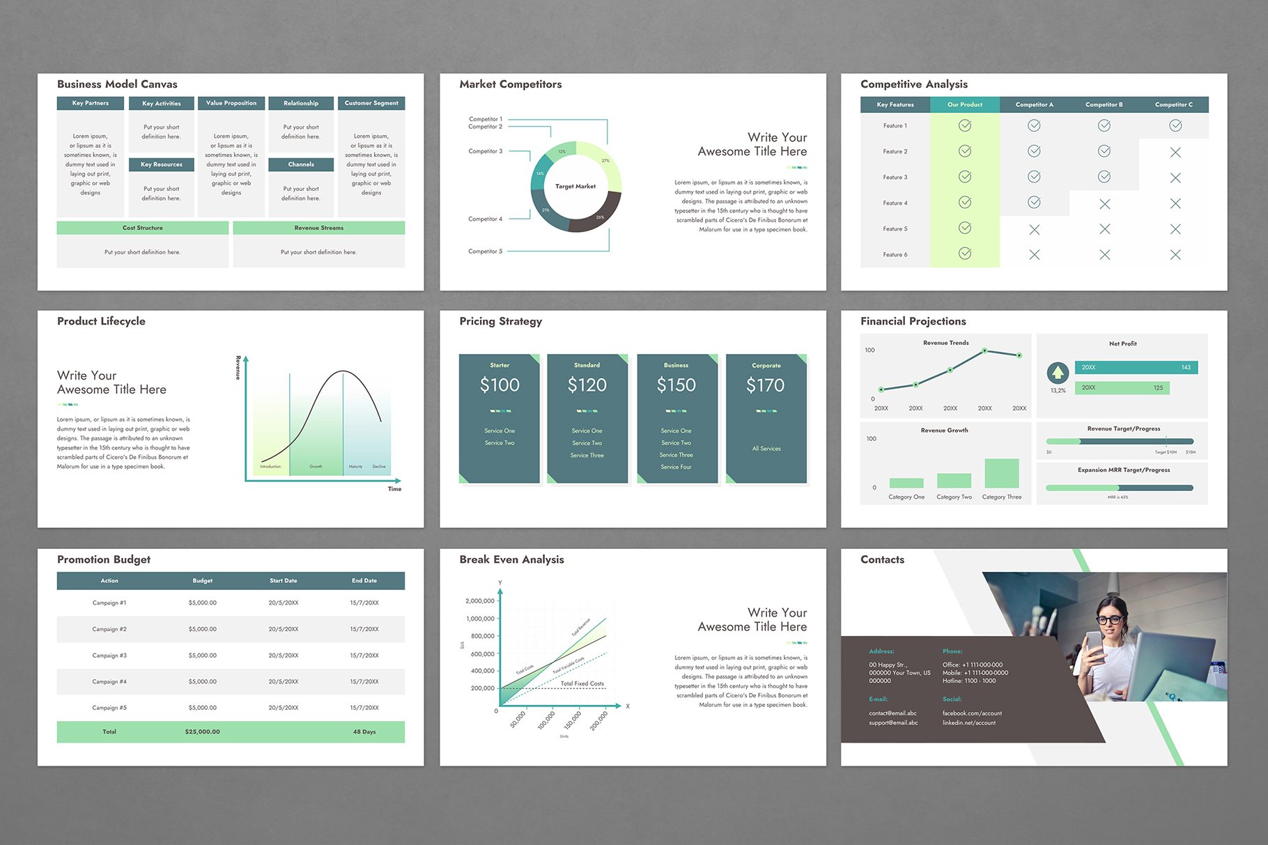 Product Strategy Keynote Presentation Template - Design Cuts