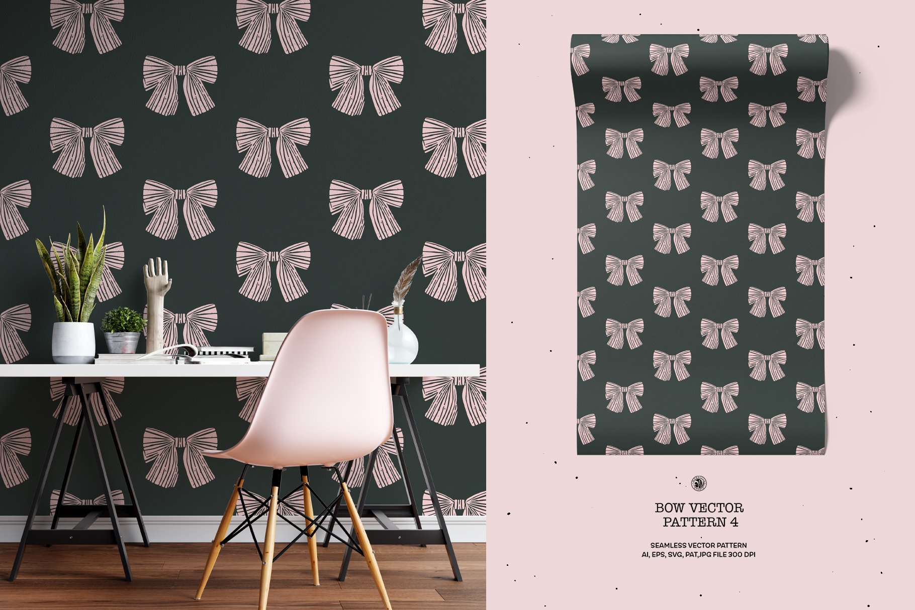 Coquette Desktop Wallpaper Set of 4 Bow Wallpaper Pink Bow Wallpaper Blue  Bow Screensaver 