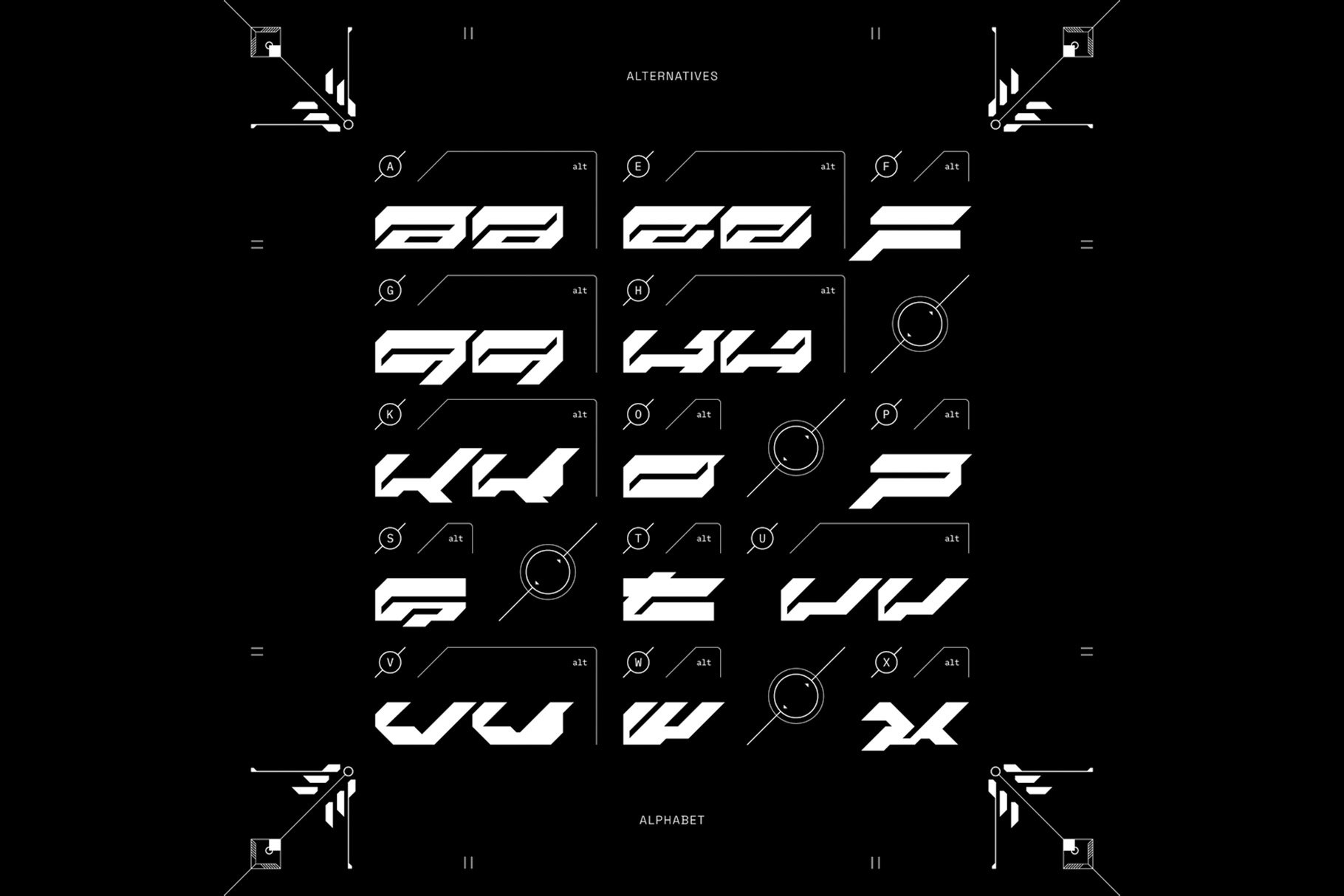 NCL Rekron - Y2K Cyberpunk Futuristic Font - Design Cuts