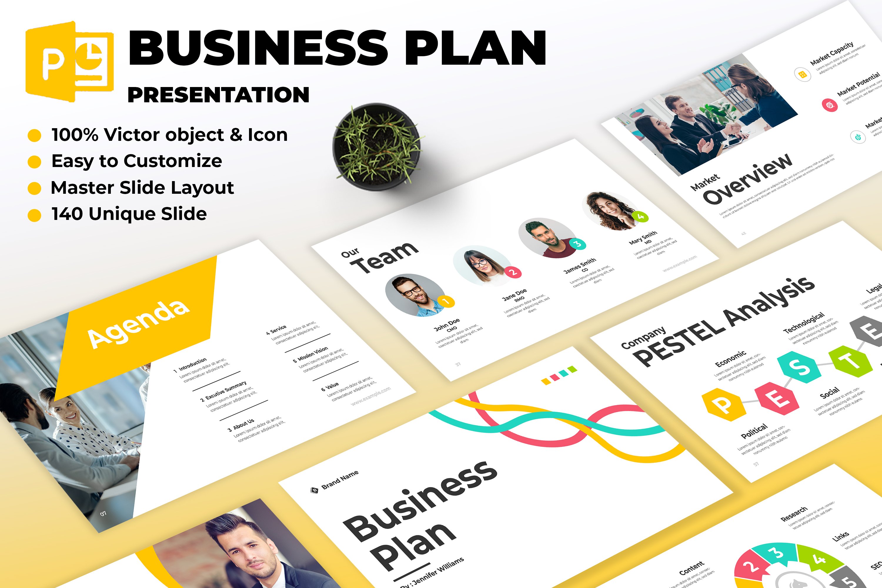 Business Plan Presentation Design - Design Cuts