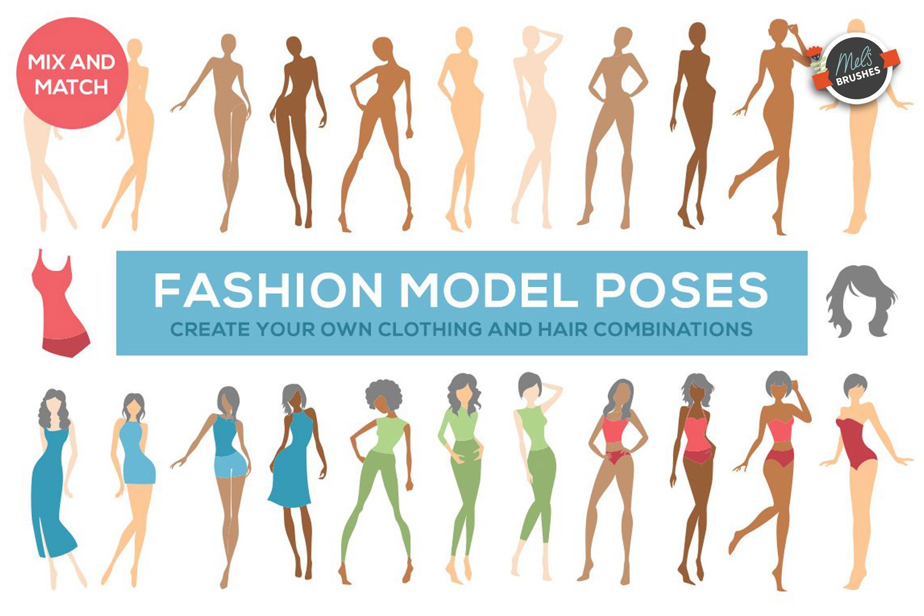 fashion illustration model poses