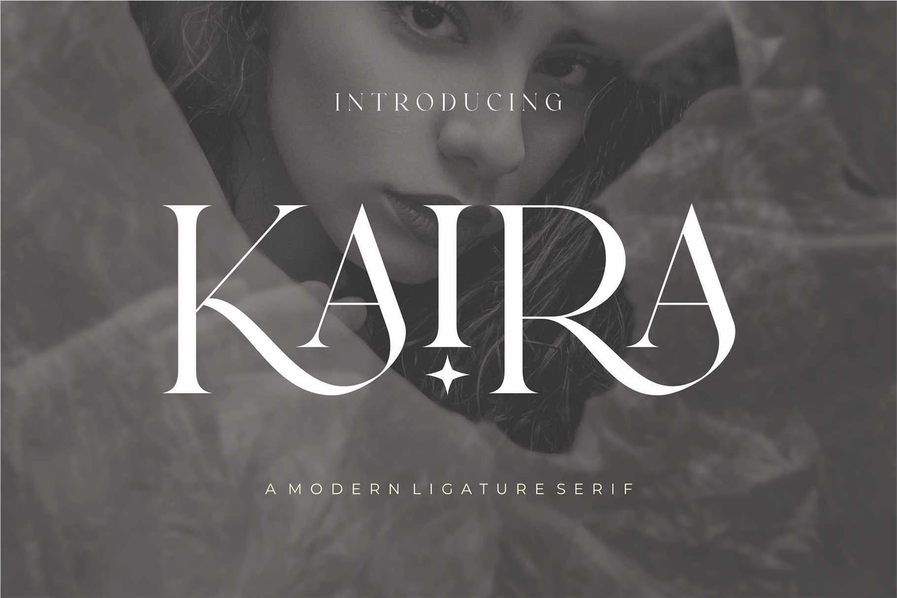 Kaira Modern Ligature Serif Font - Design Cuts