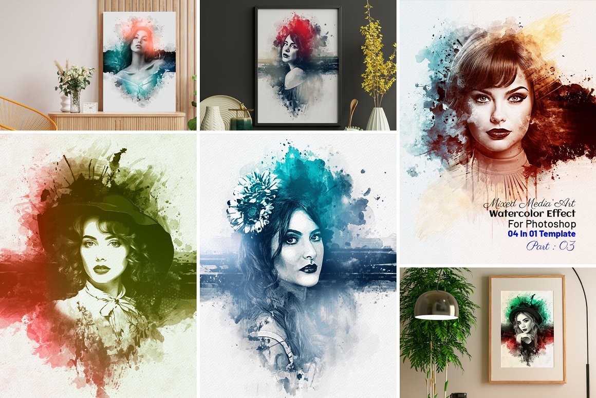 Mixed Art Photo Effect - Design Cuts