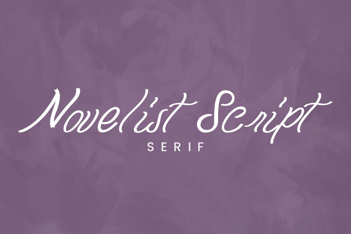Novelist Script Font - Design Cuts