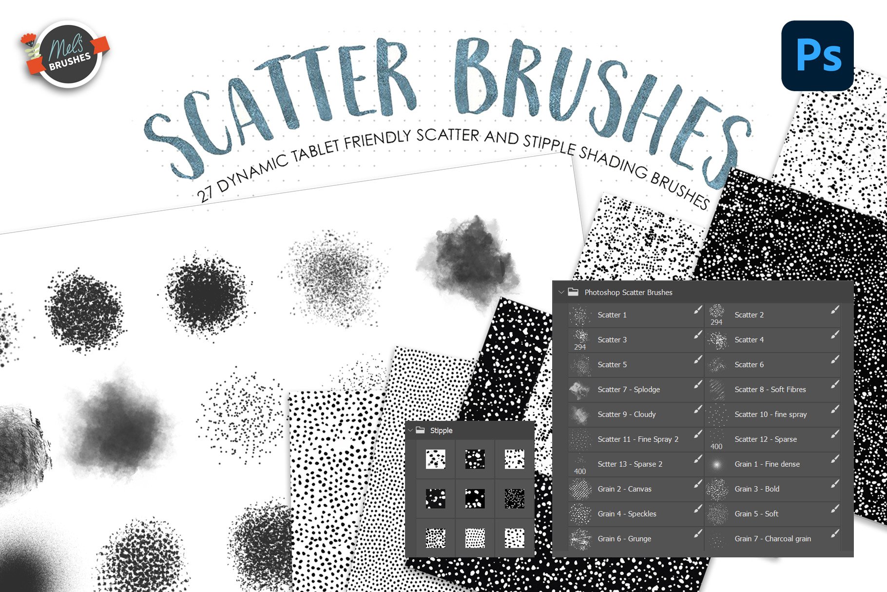 ad stippling brushes for photoshop free download