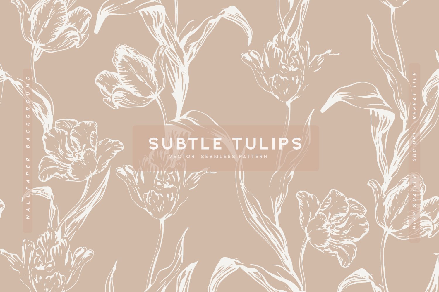 Subtle Tulips 2 - Design Cuts