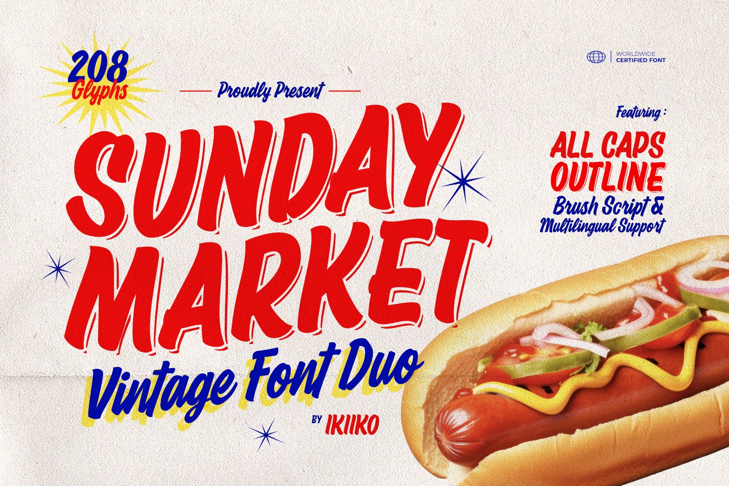 Sunday Market - Vintage Font Duo - Design Cuts