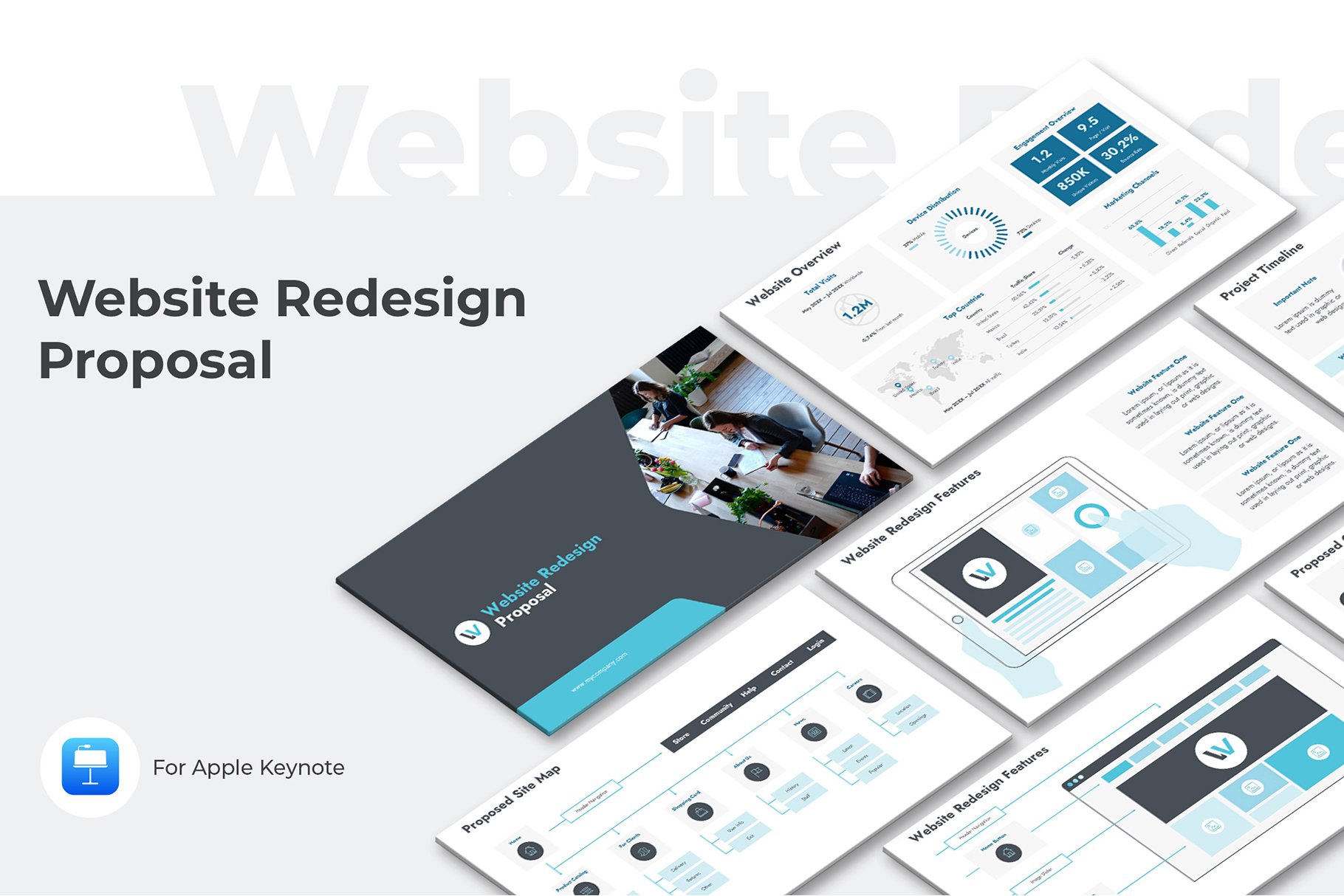 Website Redesign Proposal Keynote Template Design Cuts Website Redesign Proposal Keynote Template Design Cuts
