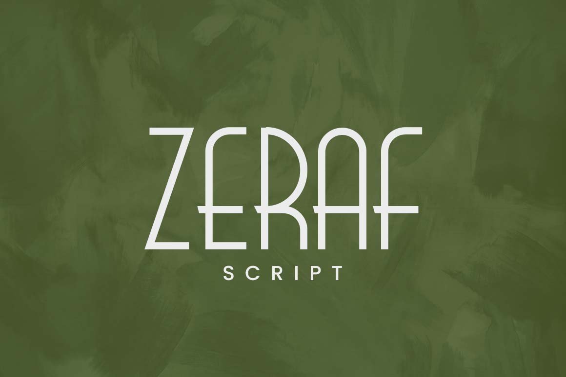 Zeraf Font - Design Cuts