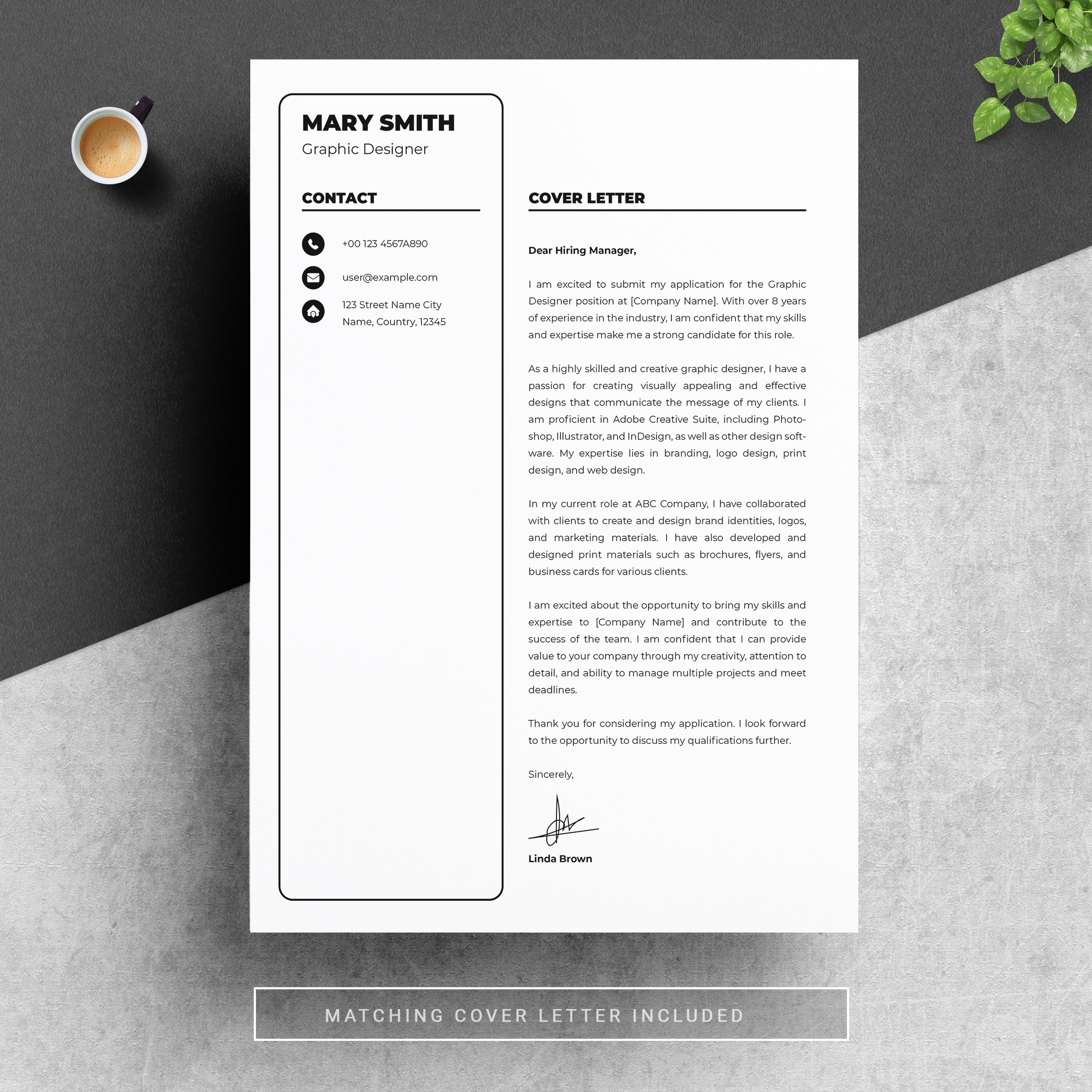 Professional Resume CV Template 15 - Design Cuts