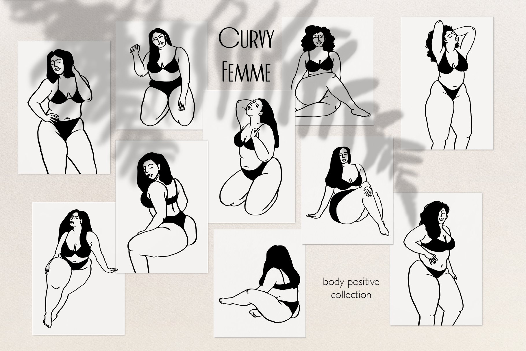 Curvy Body Positive Women Art