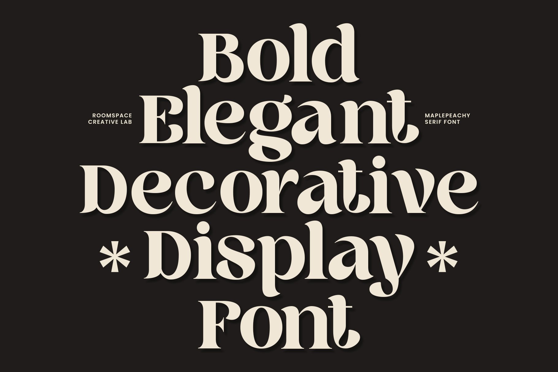 Maple Peachy - Retro Serif Font - Design Cuts