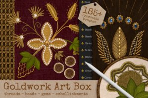 Goldwork Art Box For Procreate