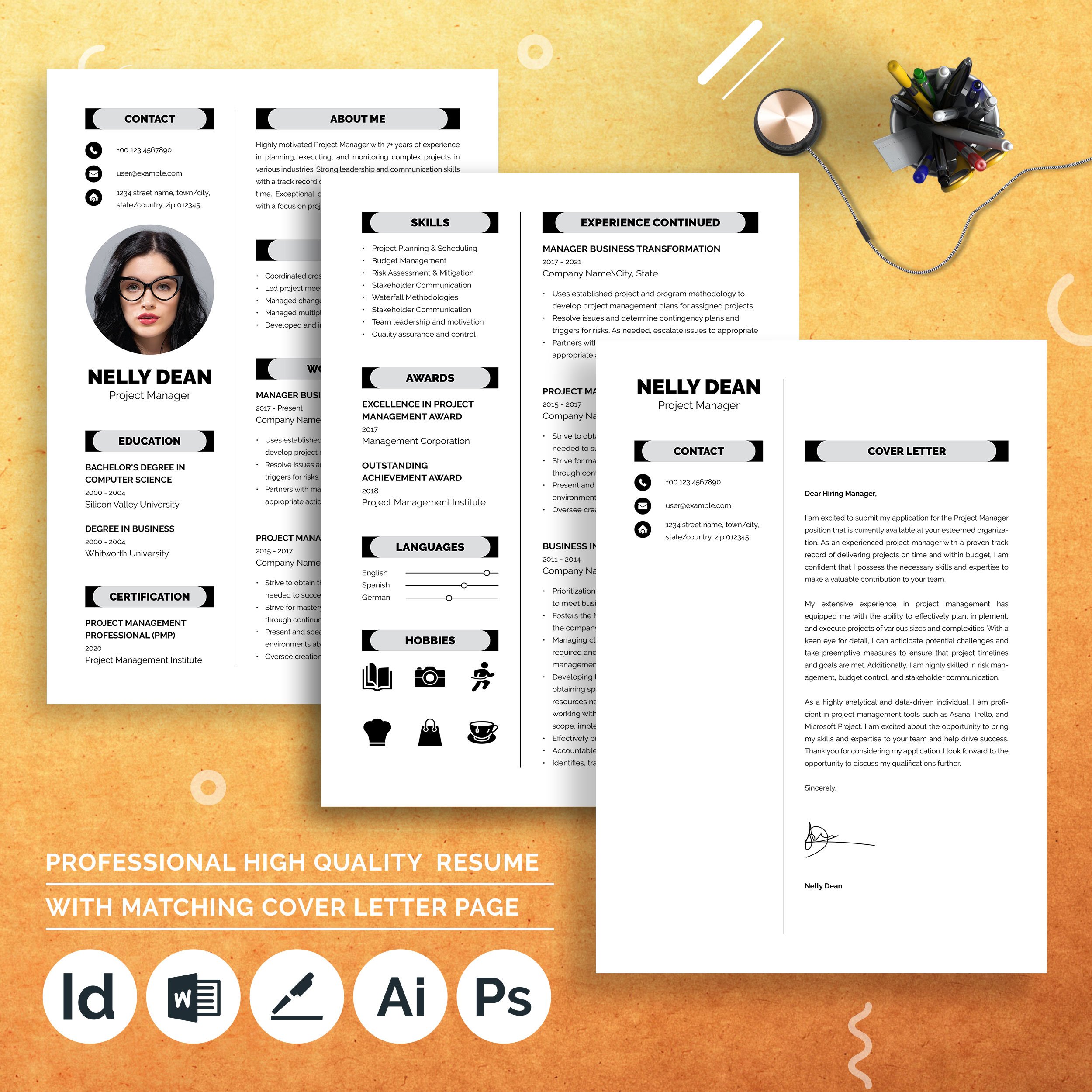 Resume Template CV Template 3 - Design Cuts