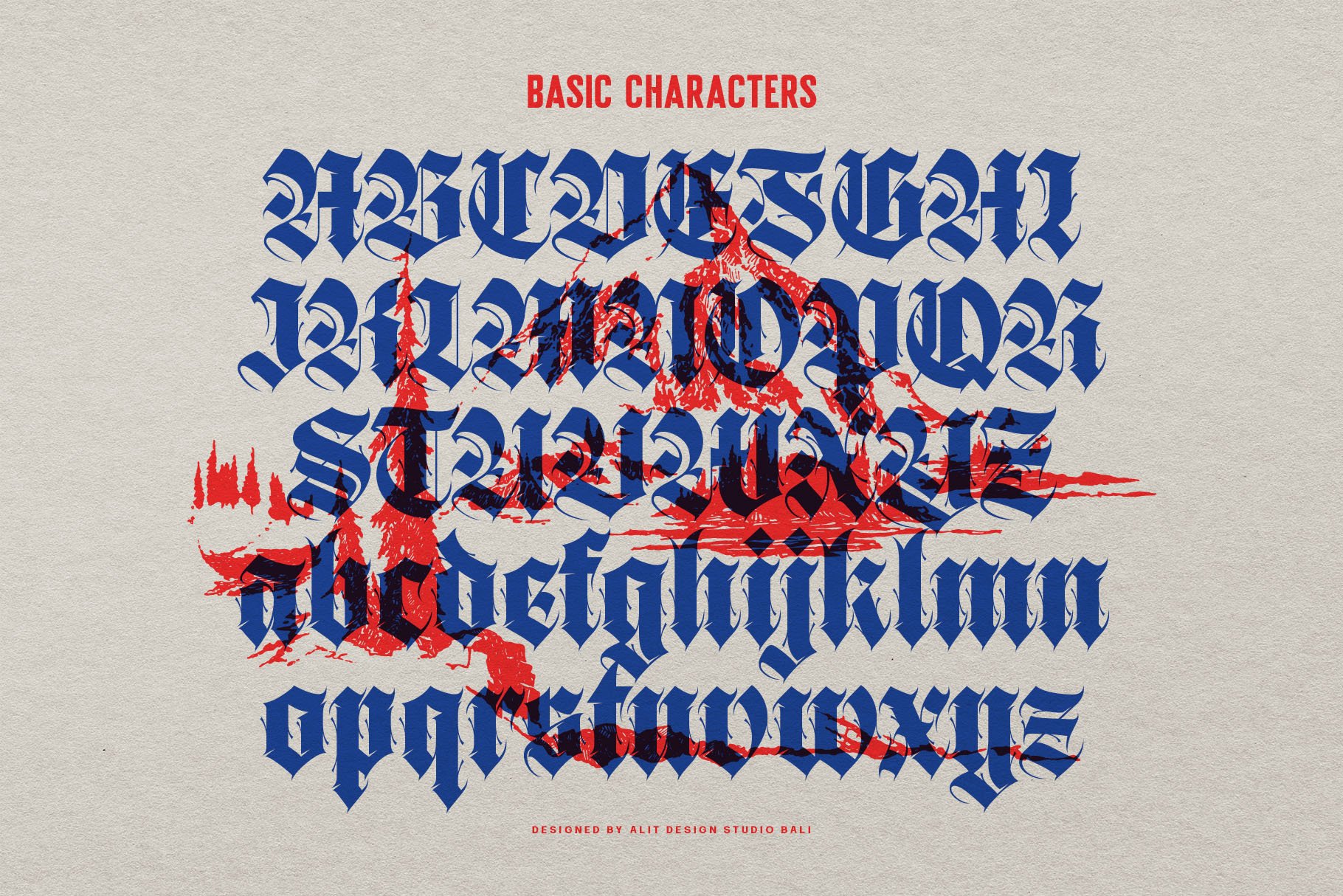 Brave Thorn Blackletter Font - Design Cuts