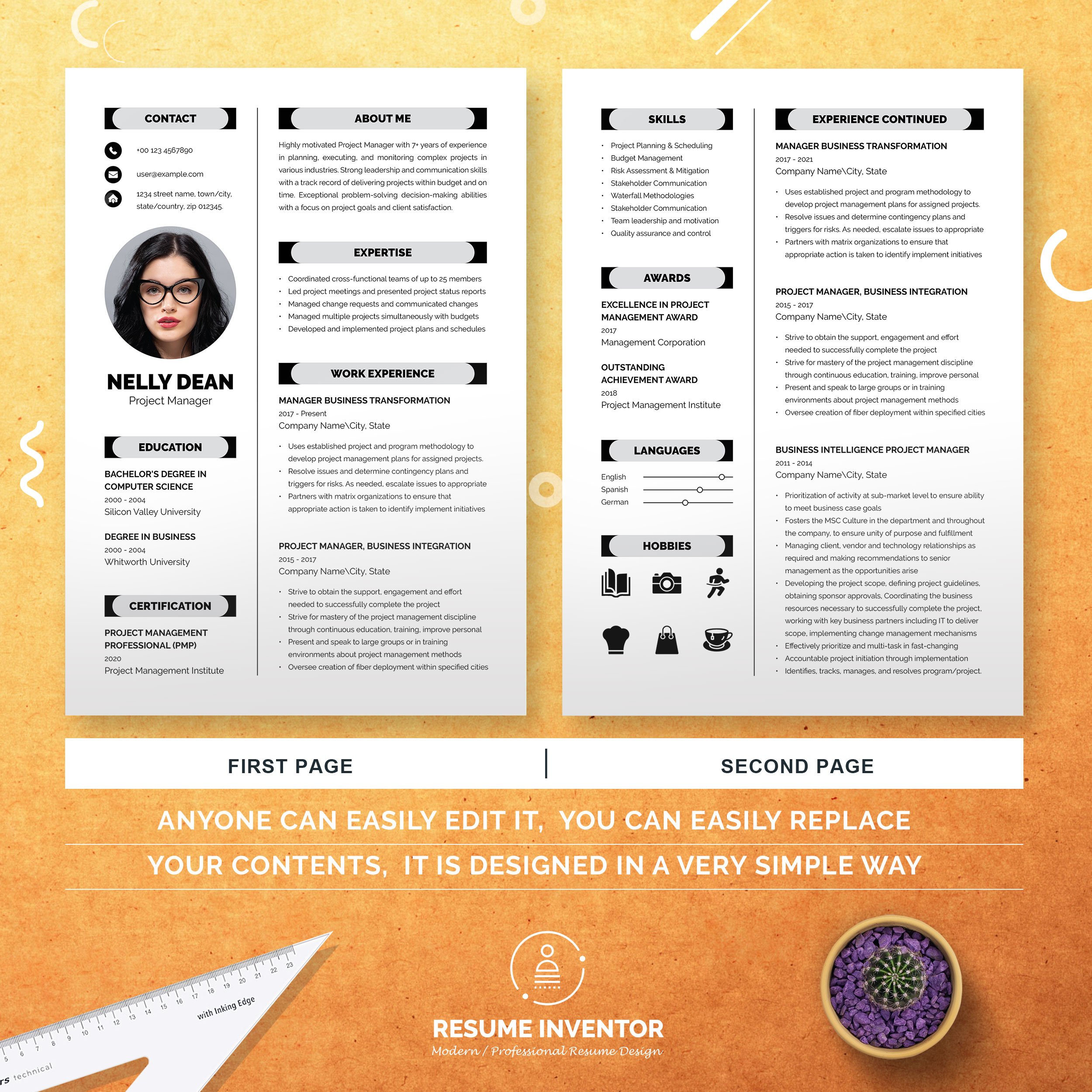 Resume Template CV Template 3 - Design Cuts