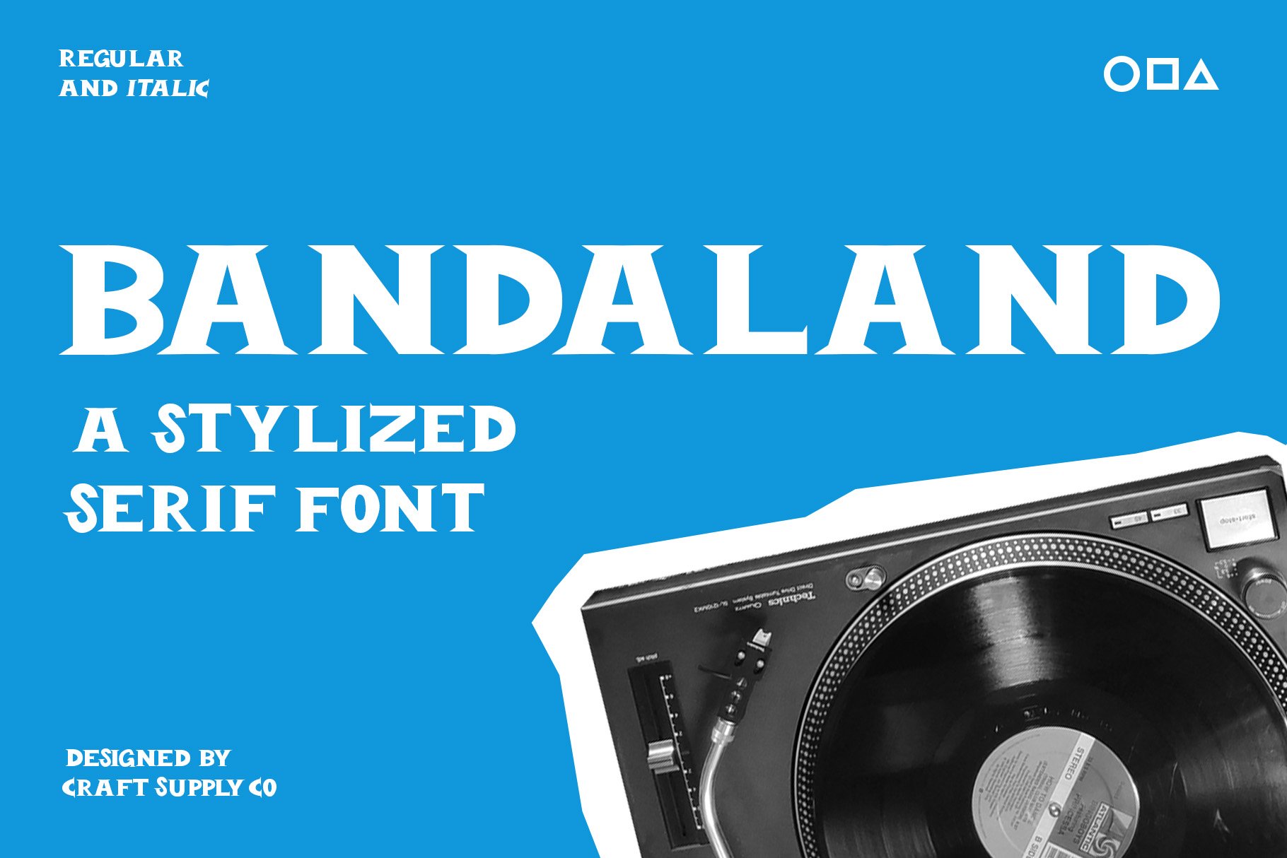 Bandaland – Stylized Serif Font - Design Cuts