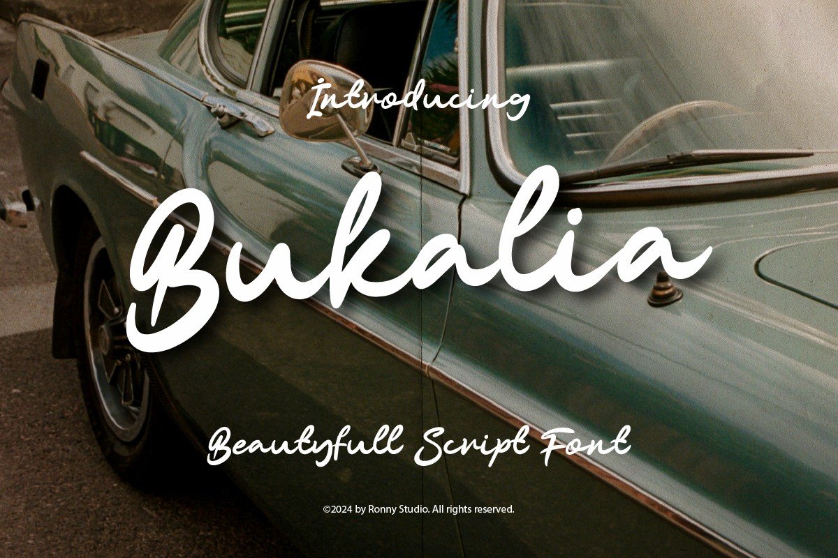 Bukalia - Beautiful Script Font - Design Cuts