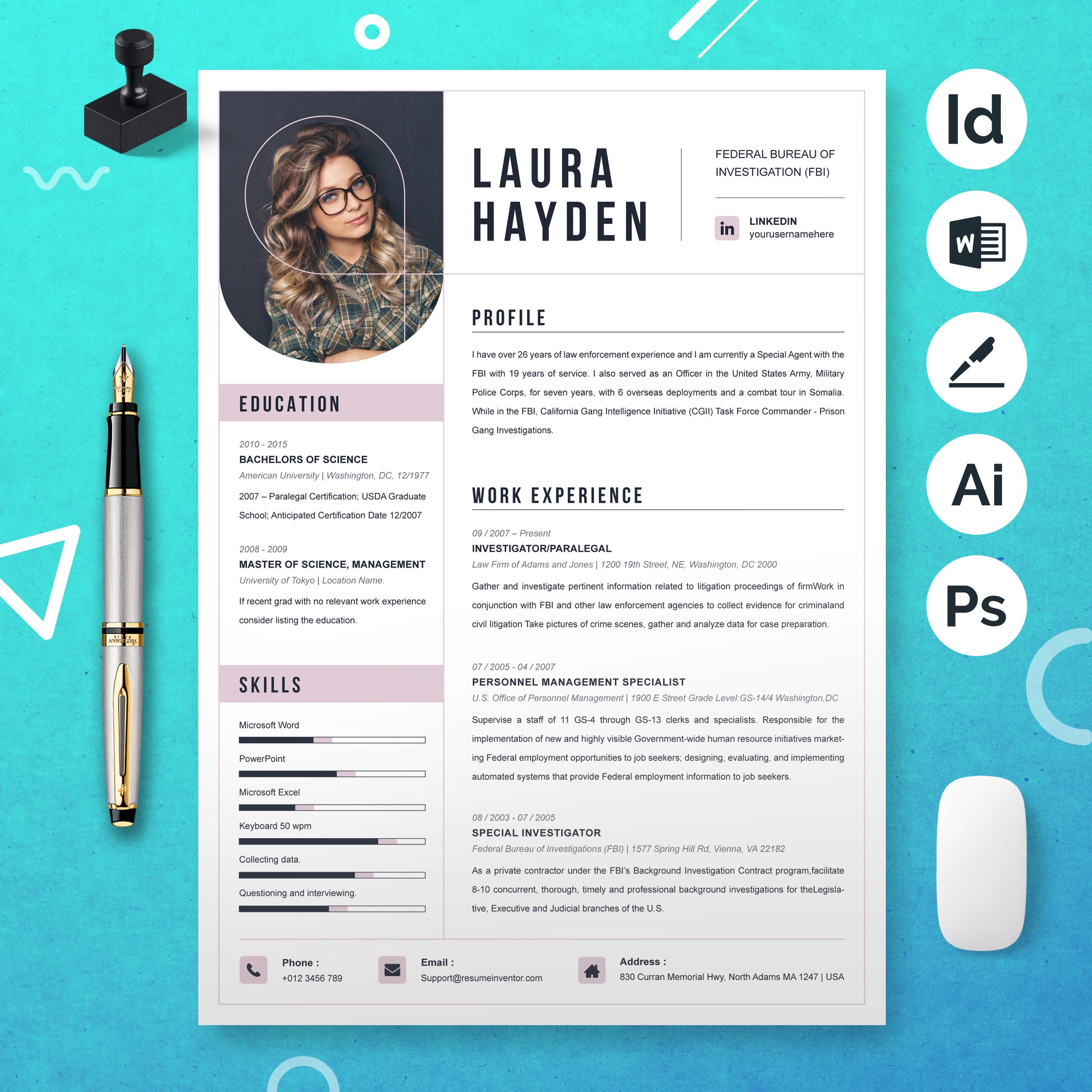 CV Template Resume Template 2 - Design Cuts