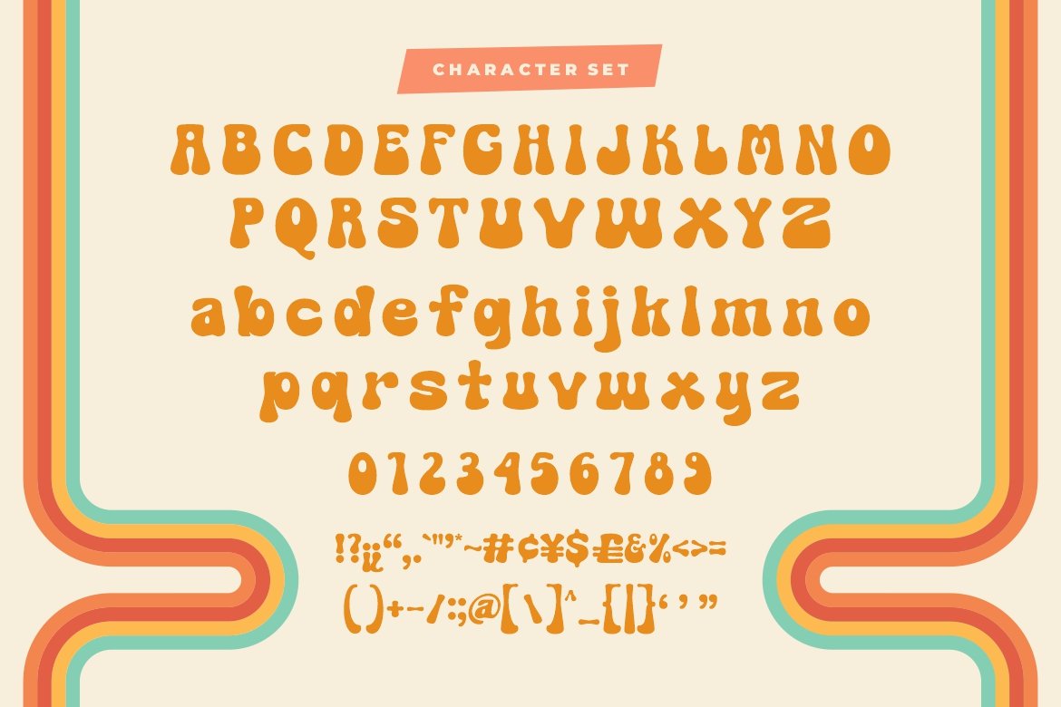 Happy Times Retro Groovy Font - Design Cuts