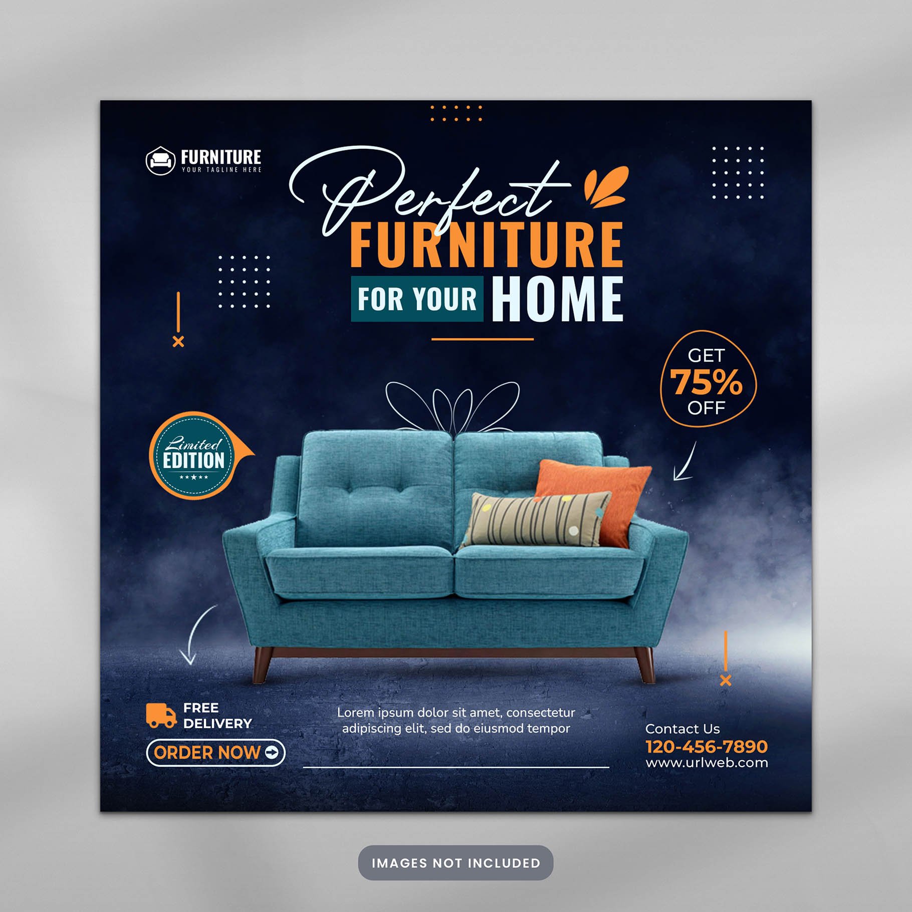 Furniture Social Media Banner Design - Design Cuts