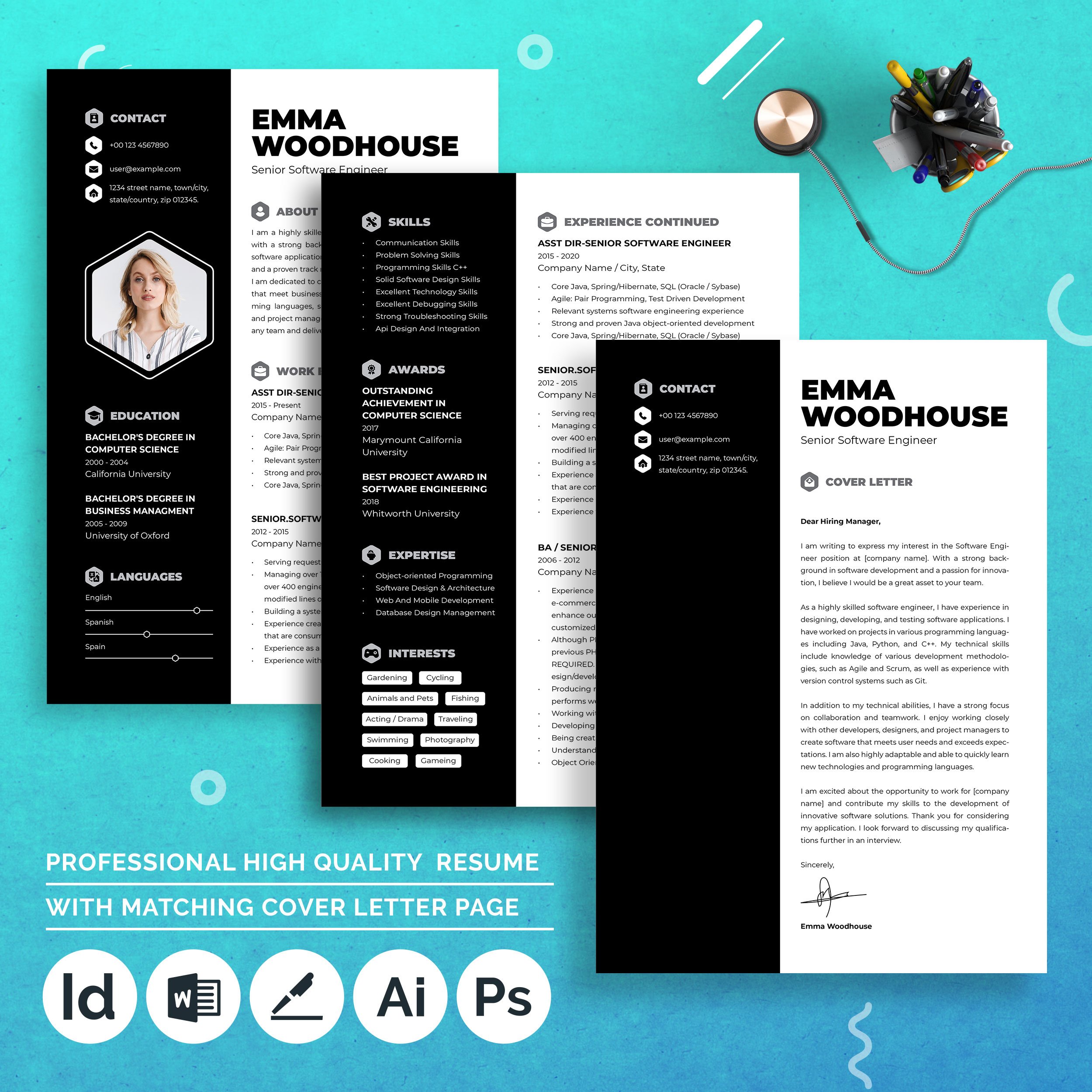 CV Template Resume Template 13 - Design Cuts