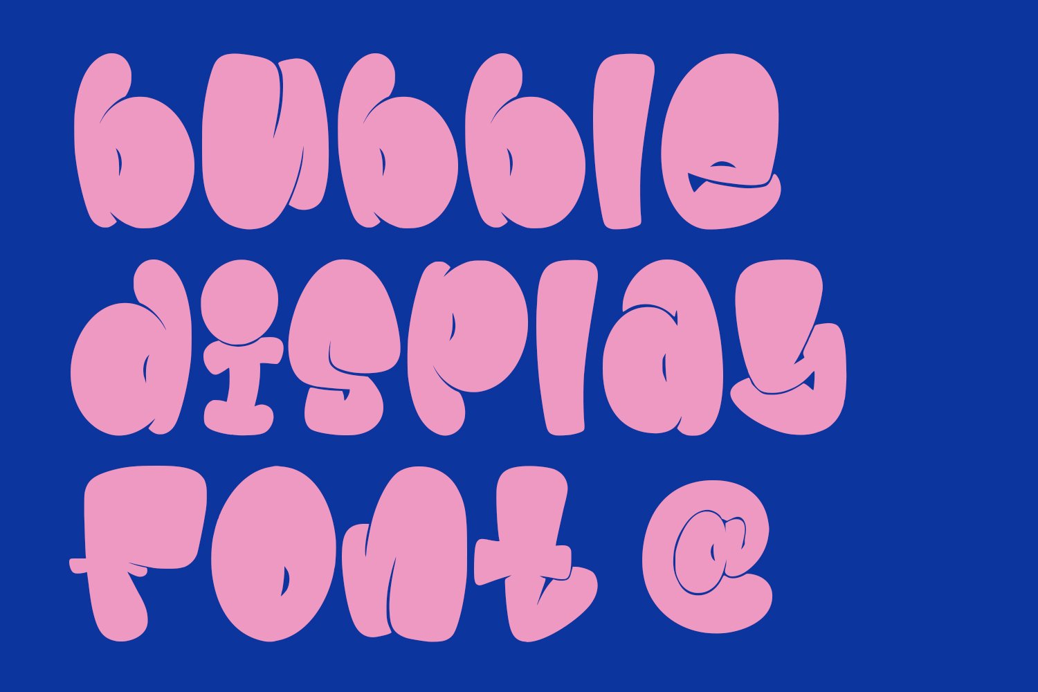 Jamboo Fat Bubble Display Font - Design Cuts