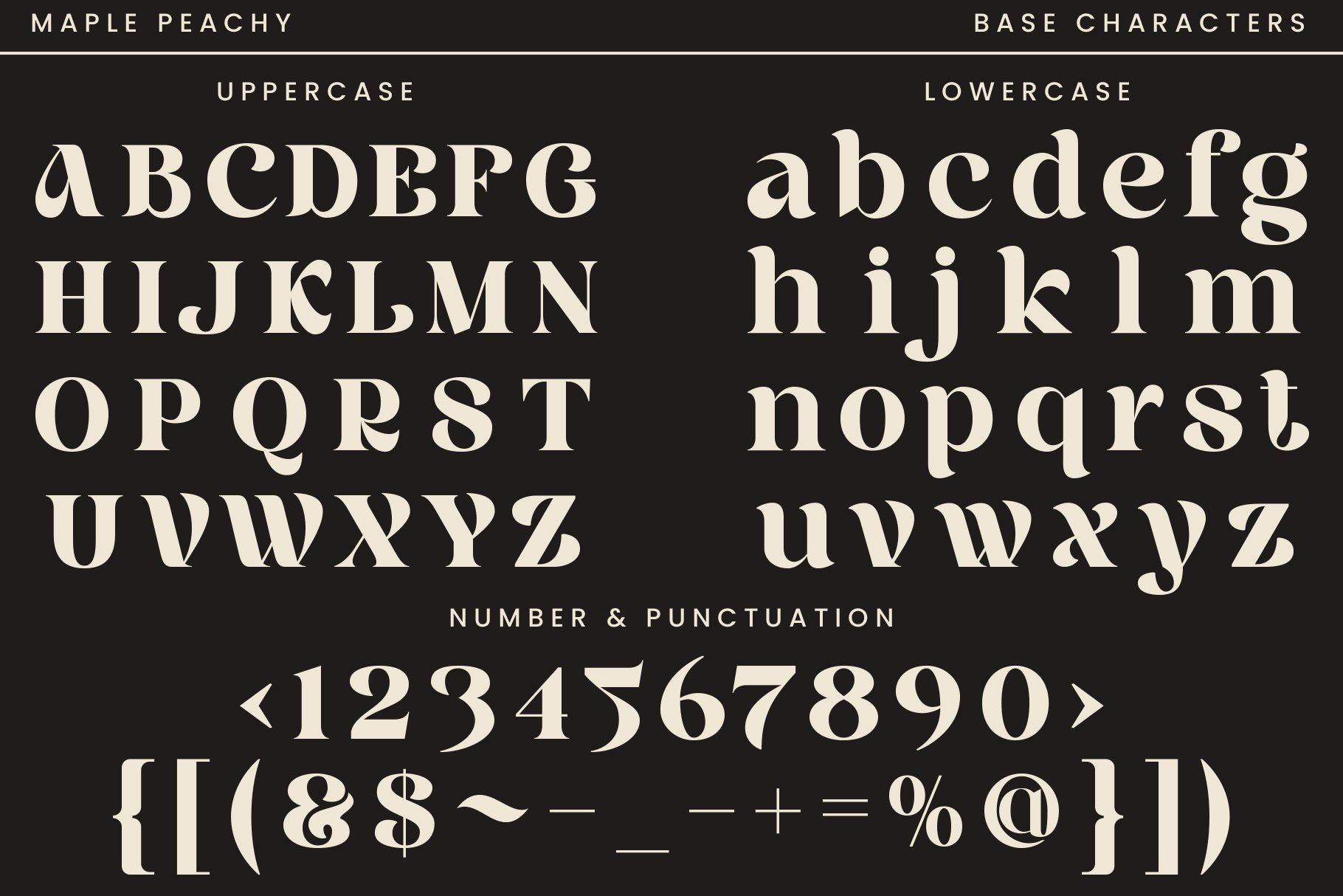 Maple Peachy - Retro Serif Font - Design Cuts