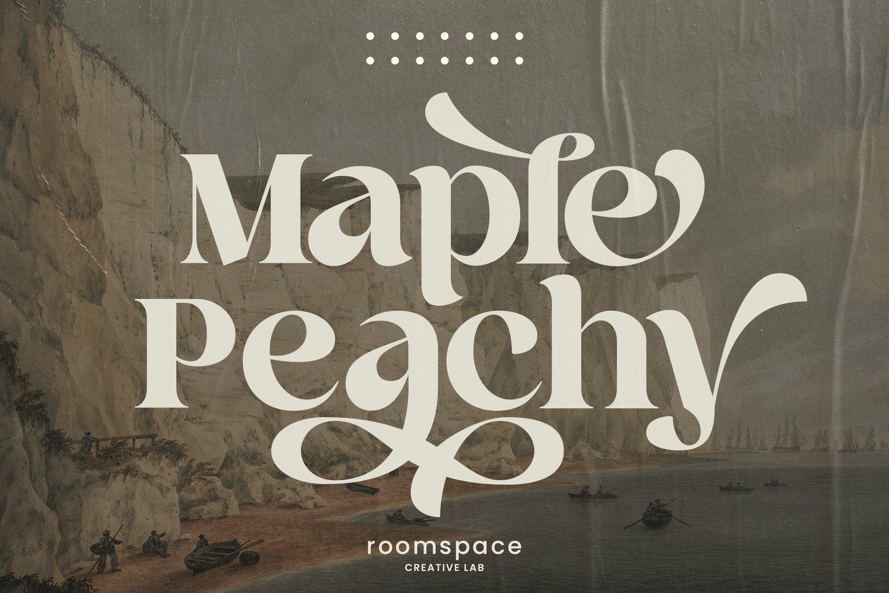 Maple Peachy - Retro Serif Font - Design Cuts