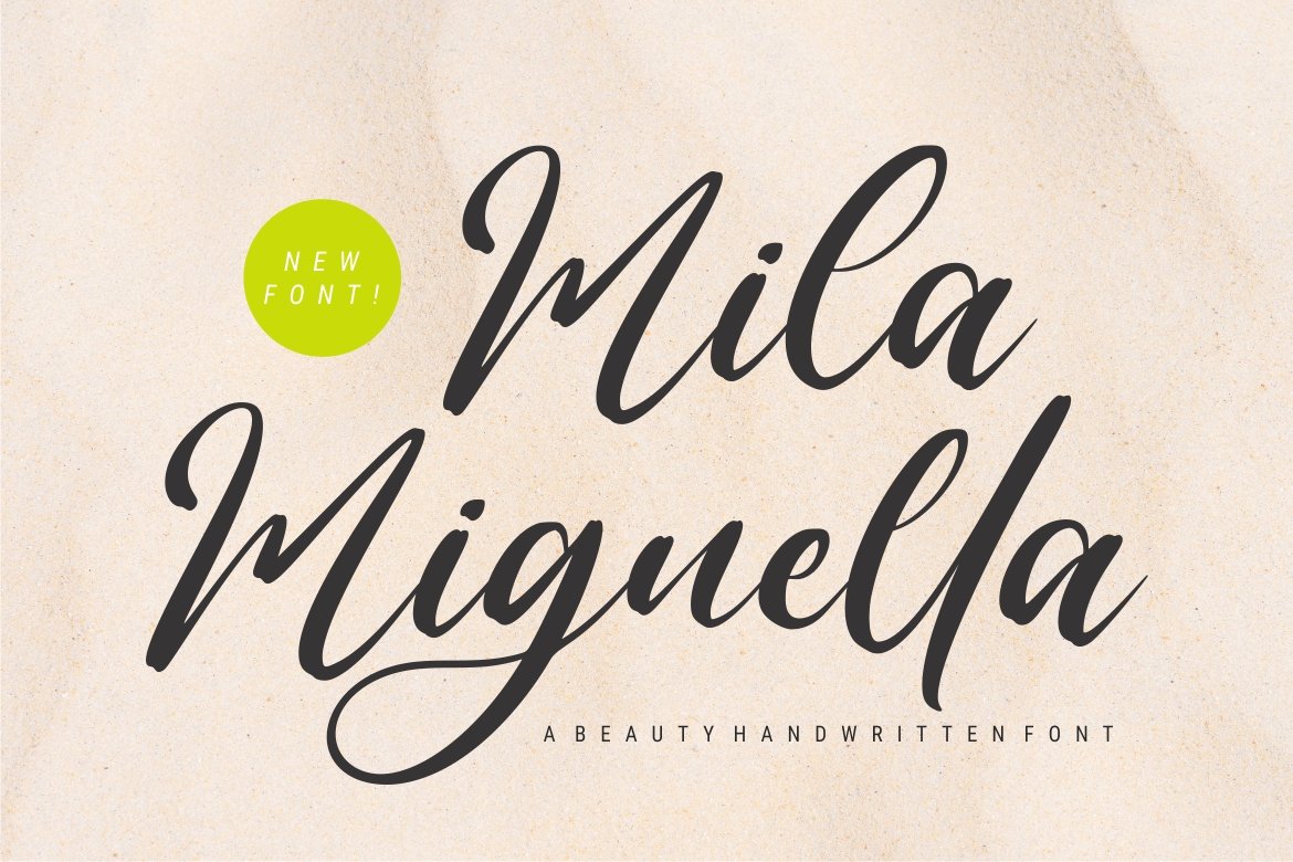 Mila Miguella Script Font Design Cuts   Mila Miguella Script Font 1 