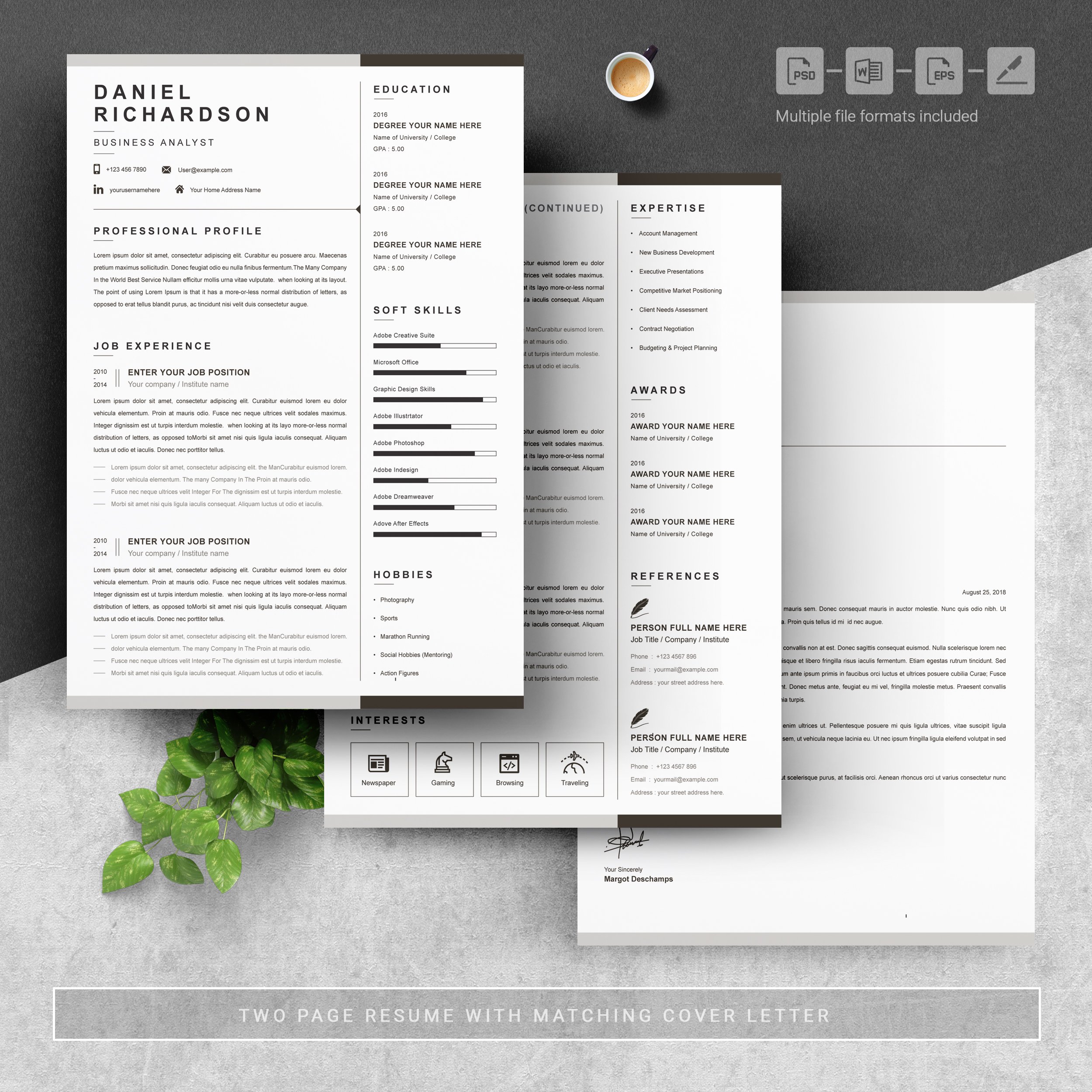 Creative Resume Or CV Template - Design Cuts